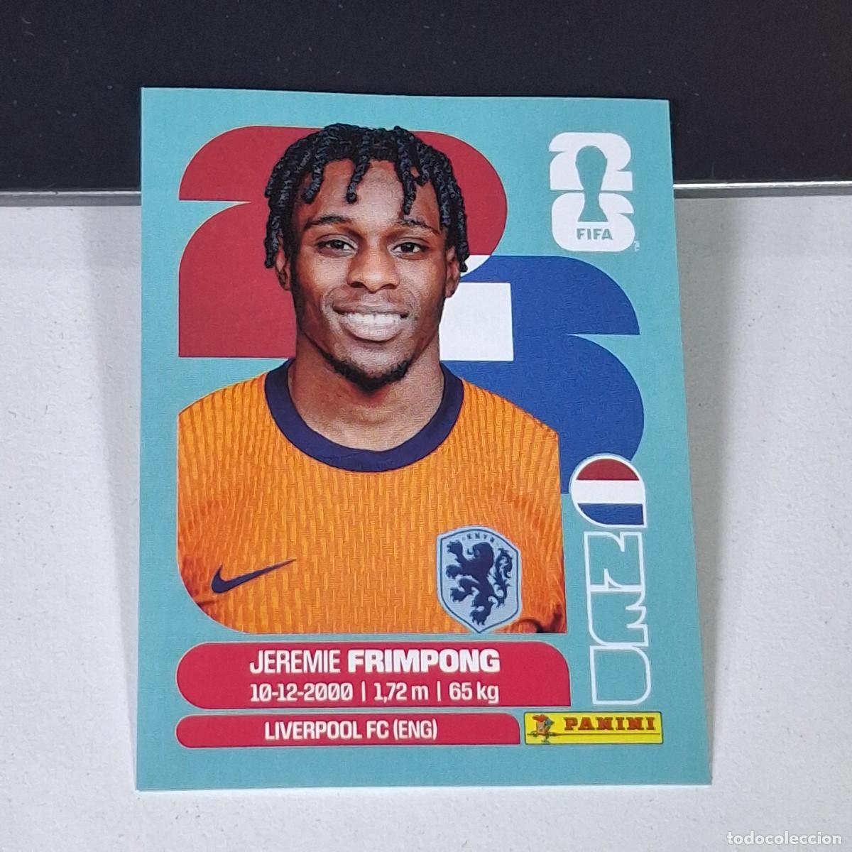 Cromos de F&uacute;tbol: B15 NED8 JEREMIE FRIMPONG 8 PA&Iacute;SES BAJOS HOLANDA MUNDIAL FIFA WORLD CUP 2026 STICKER PANINI