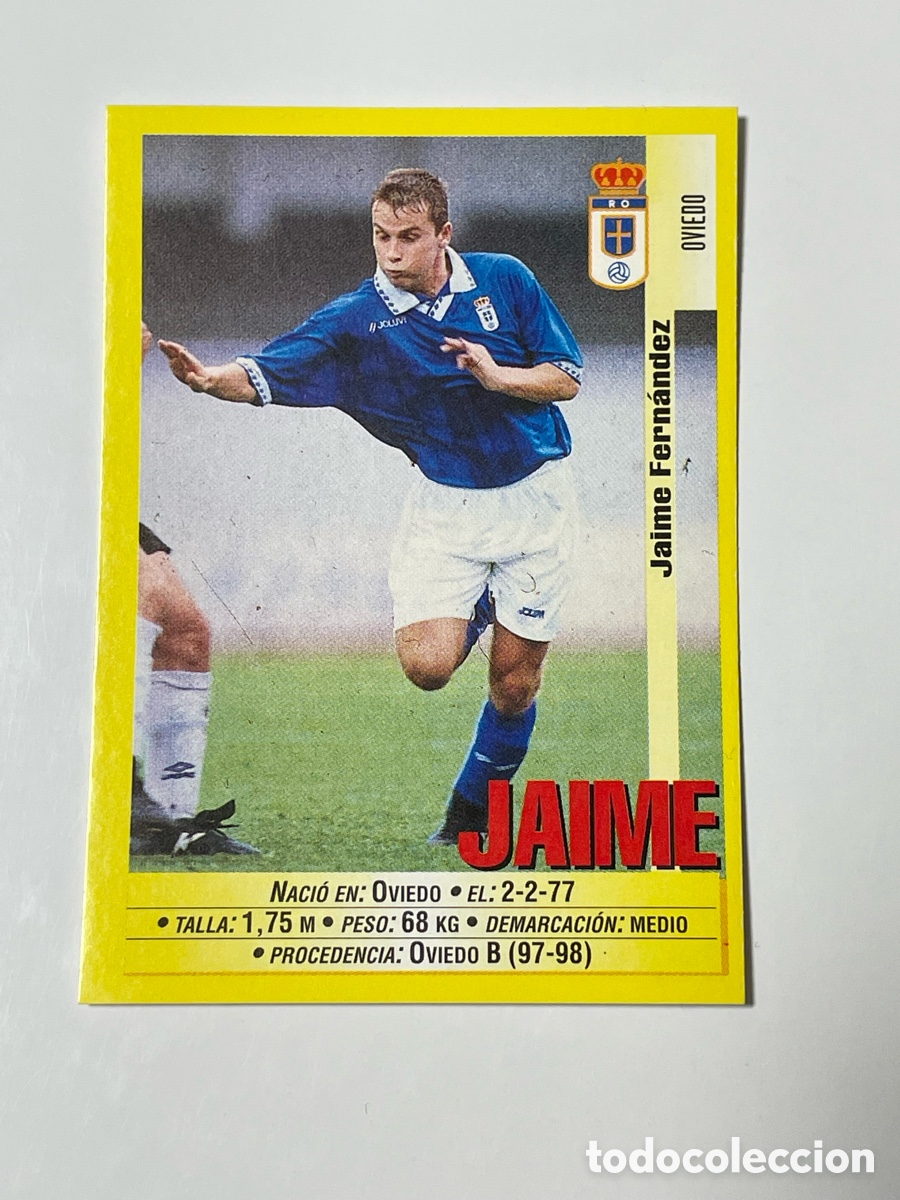 Cromos de F&uacute;tbol: Jaime Oviedo Panini 1999/2000 #259