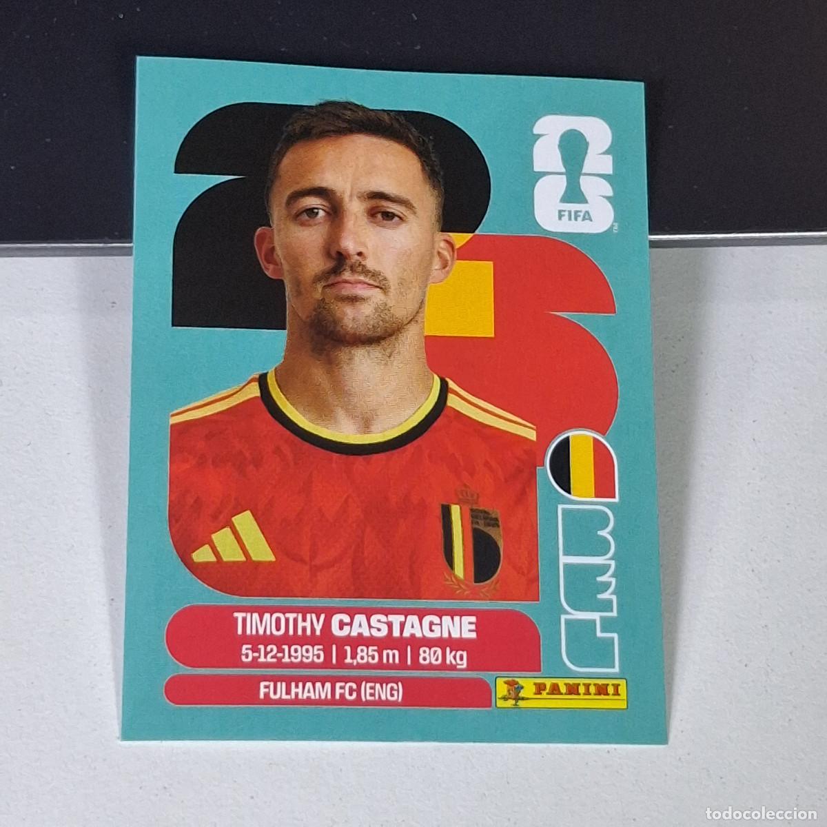 Cromos de F&uacute;tbol: B15 BEL4 TIMOTHY CASTAGNE 4 B&Eacute;LGICA BELGIUM BEL MUNDIAL FIFA WORLD CUP 2026 STICKER PANINI