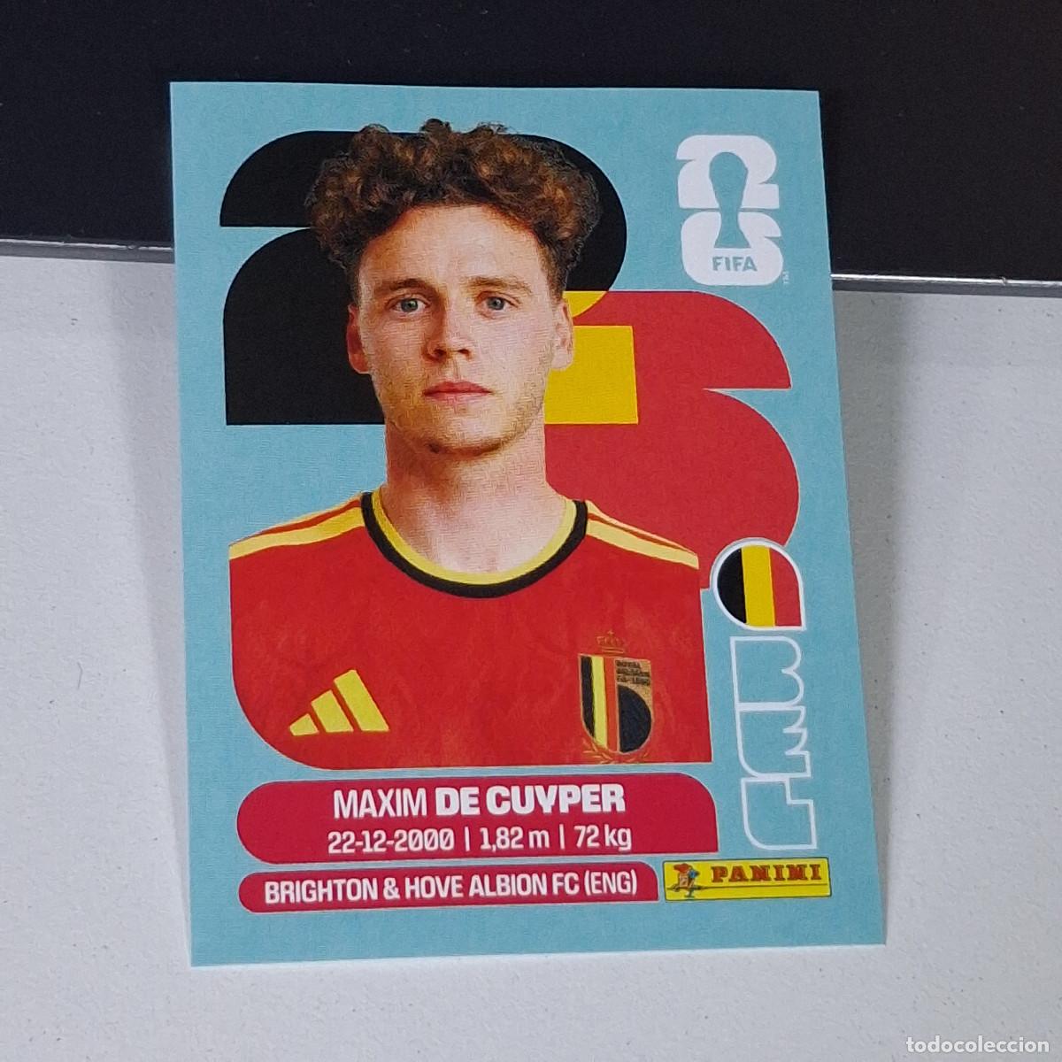 Cromos de F&uacute;tbol: B15 BEL7 MAXIM DE CUYPER 7 B&Eacute;LGICA BELGIUM BEL MUNDIAL FIFA WORLD CUP 2026 STICKER PANINI