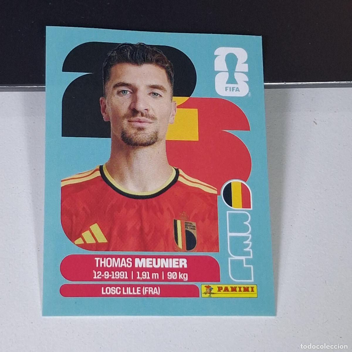 Cromos de F&uacute;tbol: B15 BEL8 THOMAS MEUNIER 8 B&Eacute;LGICA BELGIUM BEL MUNDIAL FIFA WORLD CUP 2026 STICKER PANINI