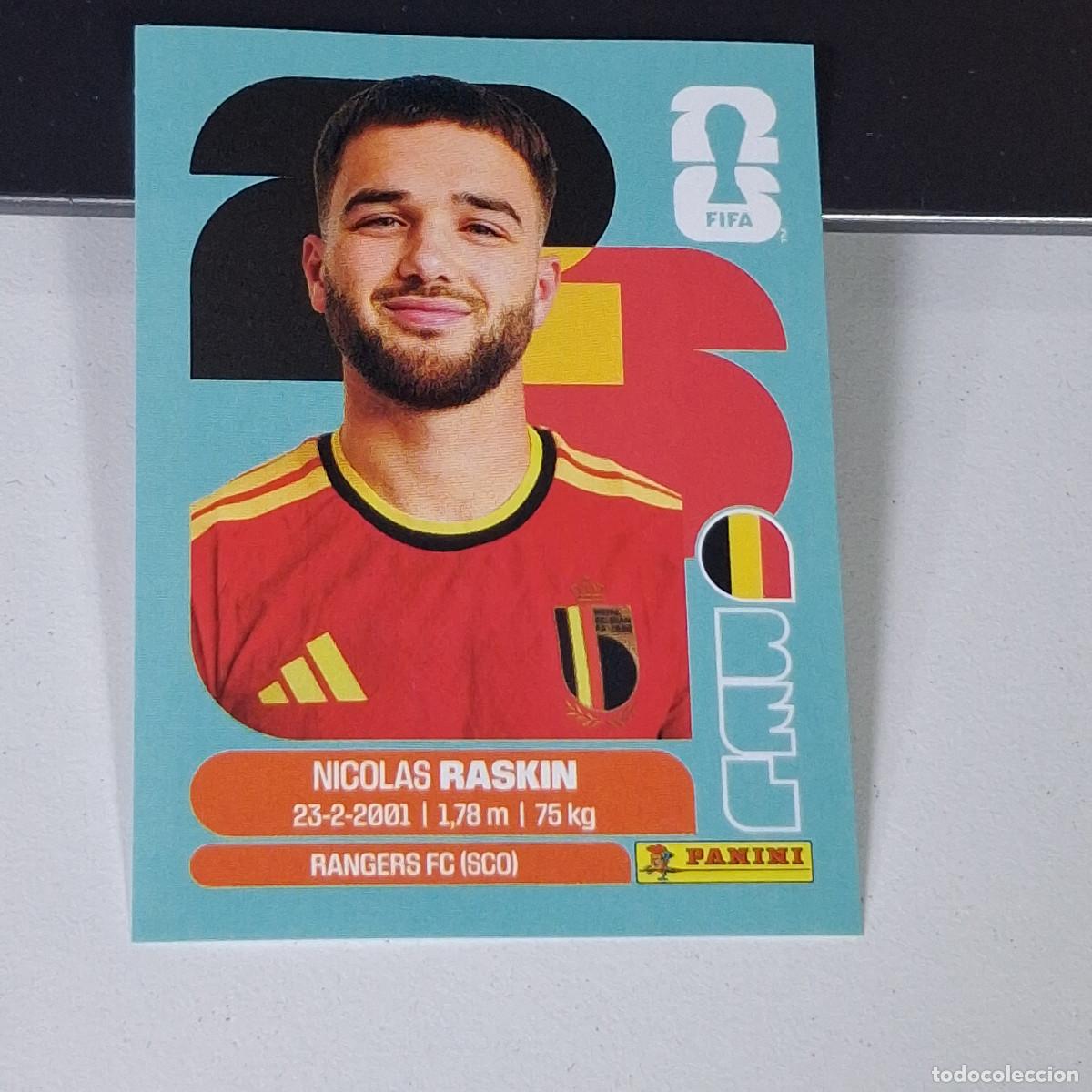 Cromos de F&uacute;tbol: B15 BEL11 NICOLAS RASKIN 11 B&Eacute;LGICA BELGIUM BEL MUNDIAL FIFA WORLD CUP 2026 STICKER PANINI