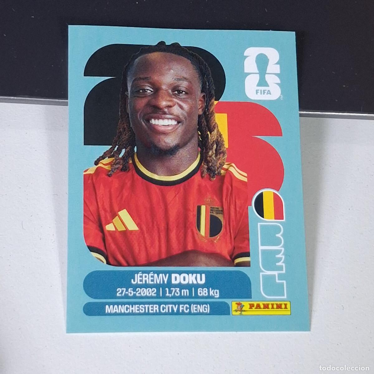 Cromos de F&uacute;tbol: B15 BEL 16 BEL16 J&Eacute;R&Eacute;MY DOKU BELGIUM BELGICA MUNDIAL FIFA WORLD CUP 2026 STICKER PANINI