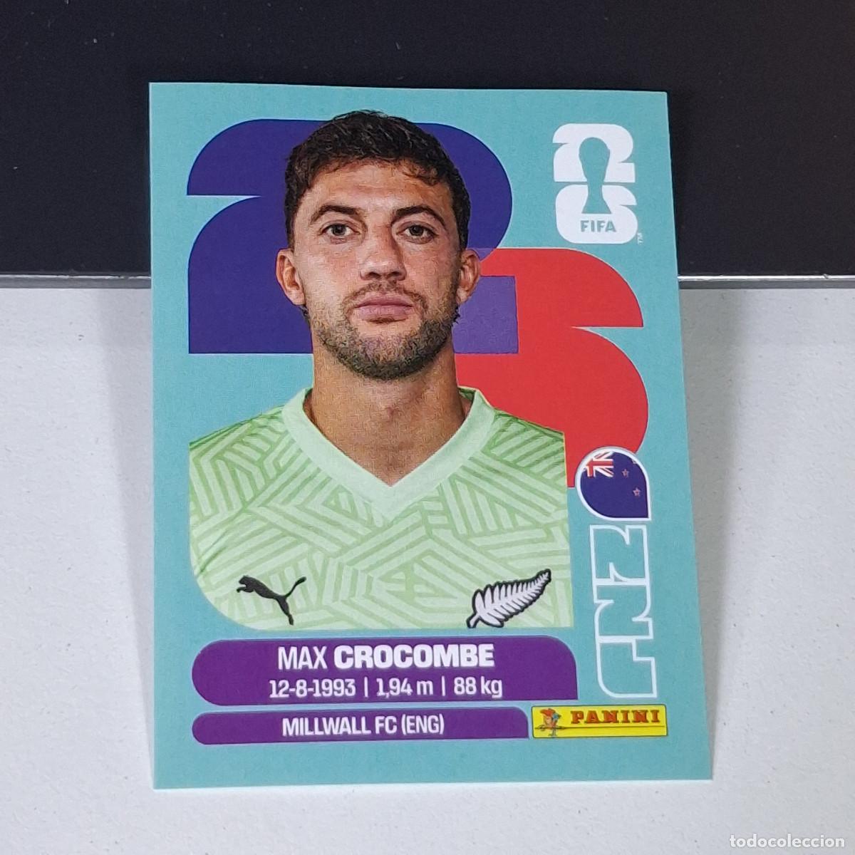 Cromos de F&uacute;tbol: B15 NZL 2 NZL2 MAX CROCOMBE NUEVA ZELANDA NZL NEW ZEALAND MUNDIAL FIFA WORLD CUP 2026 STICKER PANINI