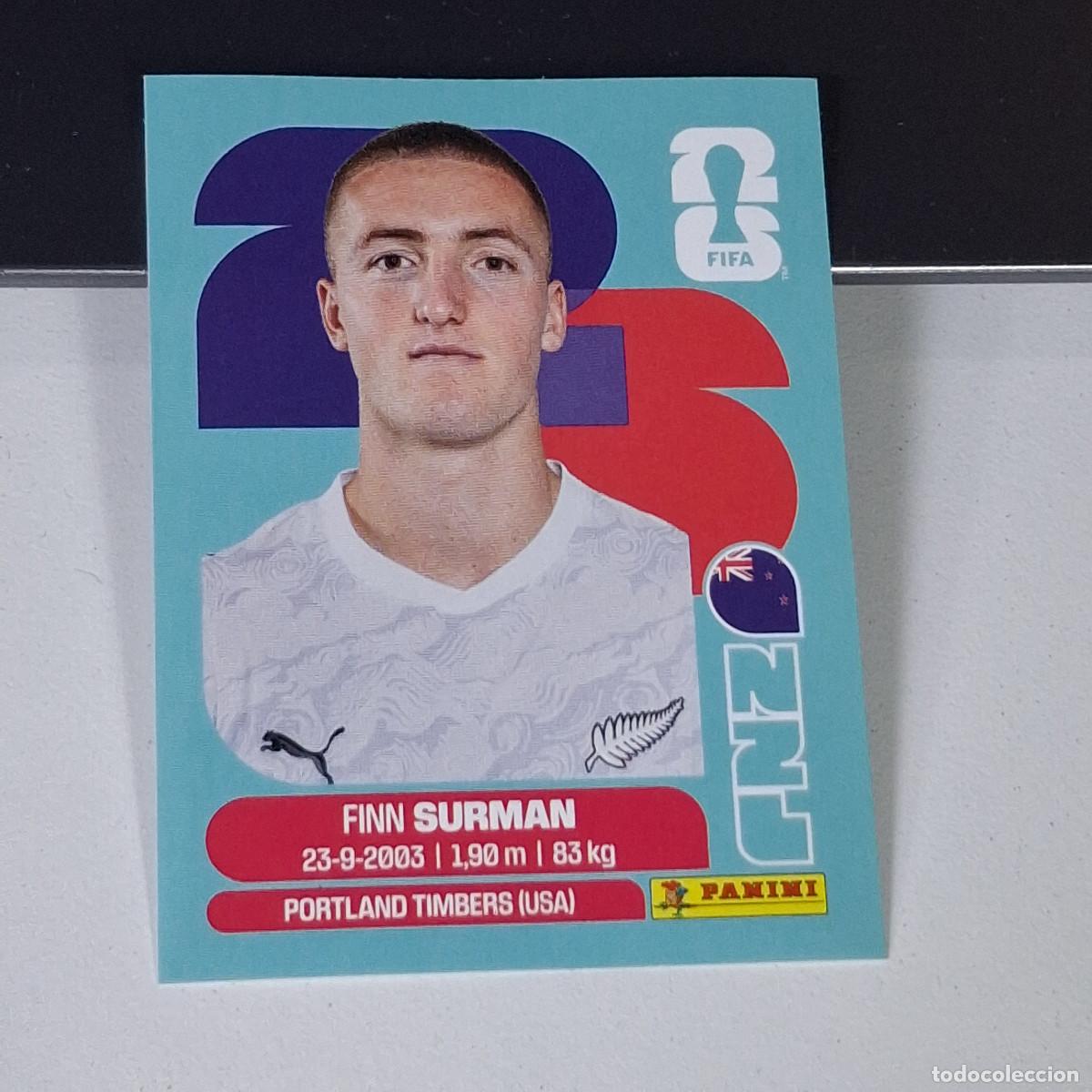 Cromos de F&uacute;tbol: B15 NZL9 FINN SURMAN 9 NUEVA ZELANDA NZL NEW ZEALAND MUNDIAL FIFA WORLD CUP 2026 STICKER PANINI