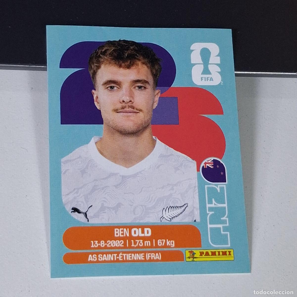 Cromos de F&uacute;tbol: B15 NZL16 BEN OLD 16 NUEVA ZELANDA NZL NEW ZEALAND MUNDIAL FIFA WORLD CUP 2026 STICKER PANINI