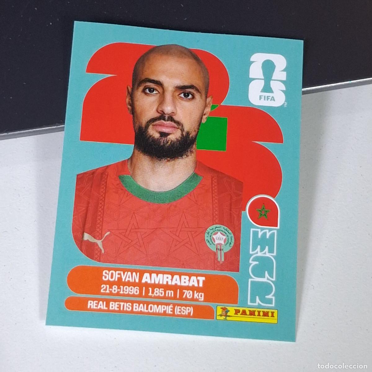 Cromos de F&uacute;tbol: B15 MAR10 SOFYAN AMRABAT 10 MARRUECOS MOROCCO MAR MUNDIAL FIFA WORLD CUP 2026 STICKER PANINI