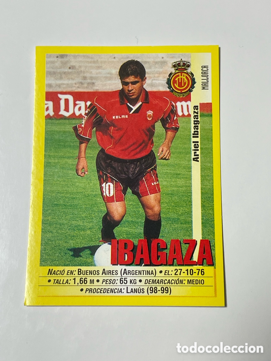 Cromos de F&uacute;tbol: Ariel Ibagaza Mallorca Panini 1999/2000 #51
