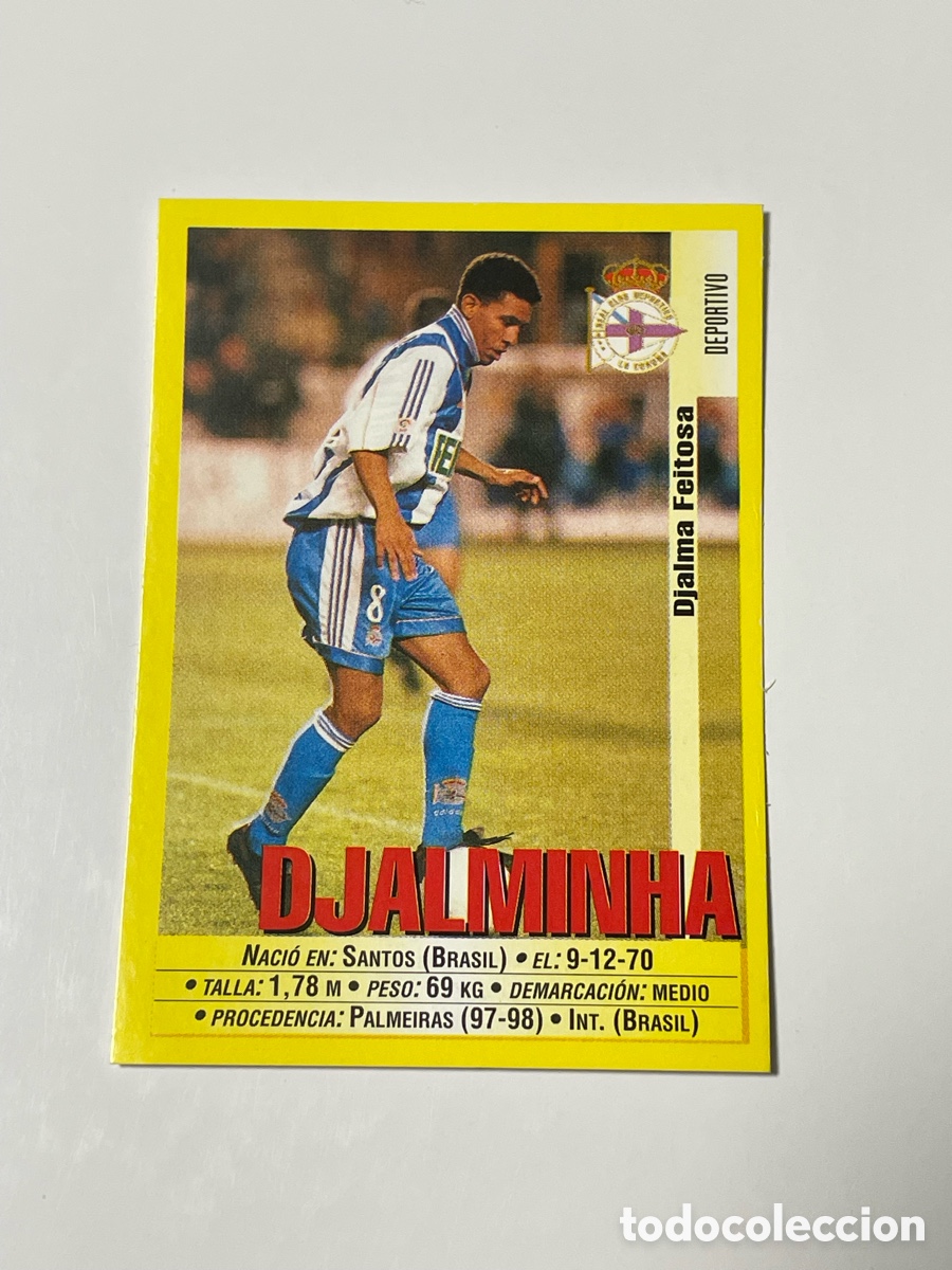 Cromos de F&uacute;tbol: Djalminha Deportivo de La Coru&ntilde;a Panini 1999/2000 #110