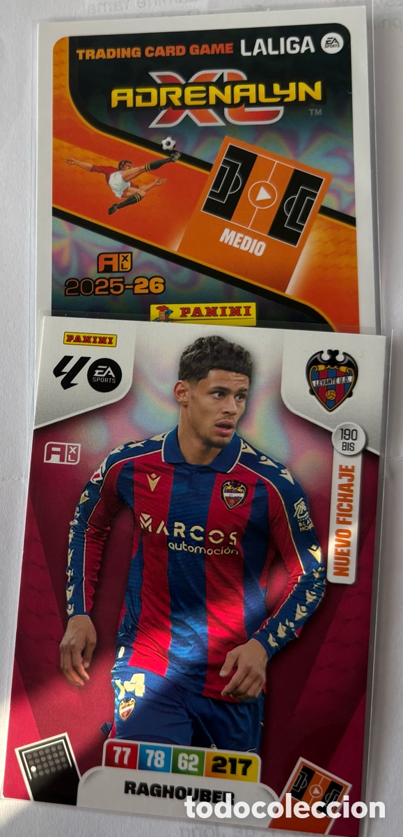 Cromos de F&uacute;tbol: ADRENALYN 25-26 LEVANTE 190BIS