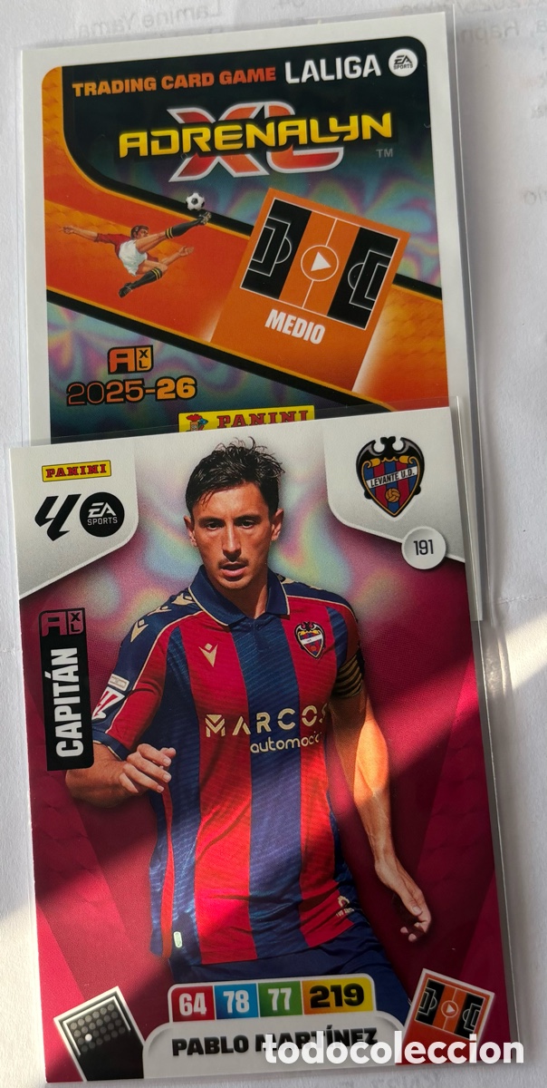 Cromos de F&uacute;tbol: Adrenalyn XL 25-26 LEVANTE 191