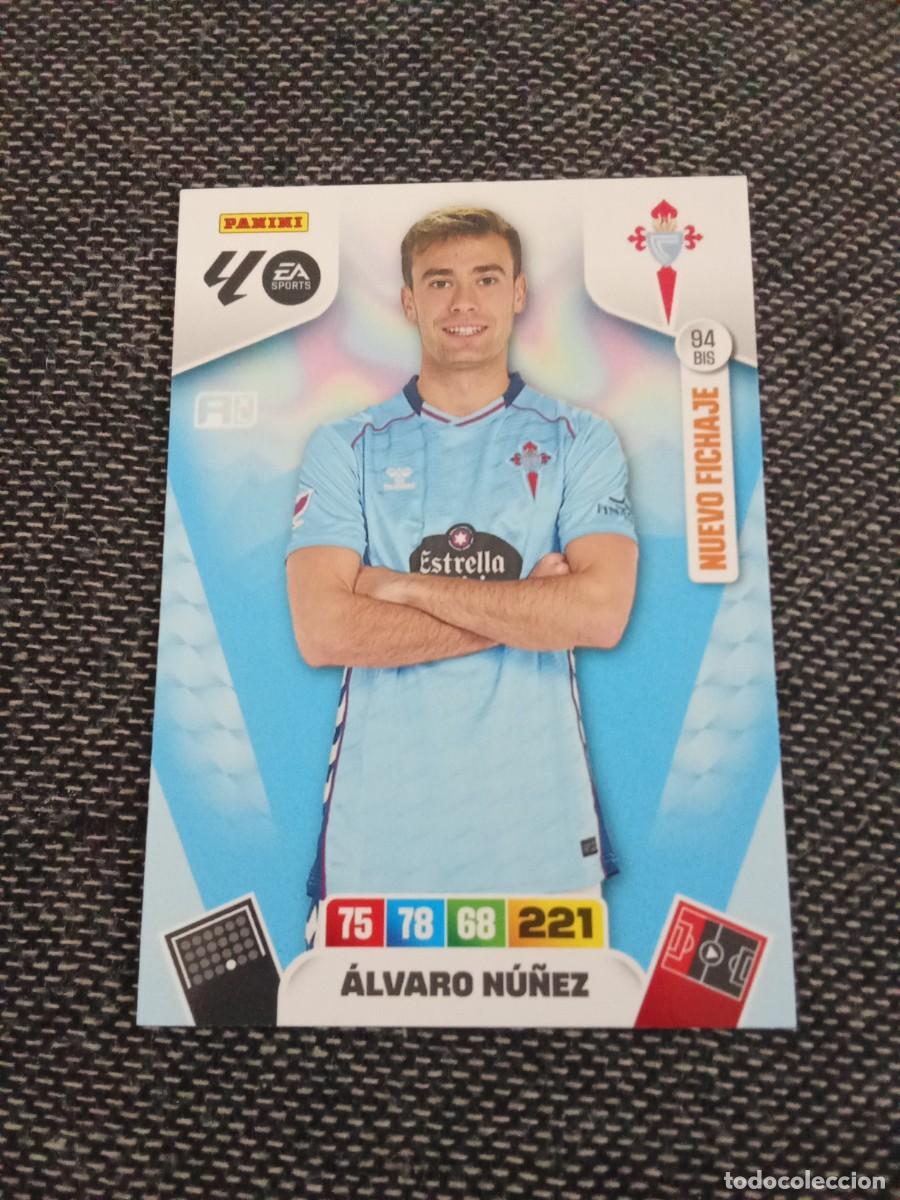 Cromos de F&uacute;tbol: 94 bis nuevo fichaje &Aacute;lvaro N&uacute;&ntilde;ez celta ADRENALYN 2025-26