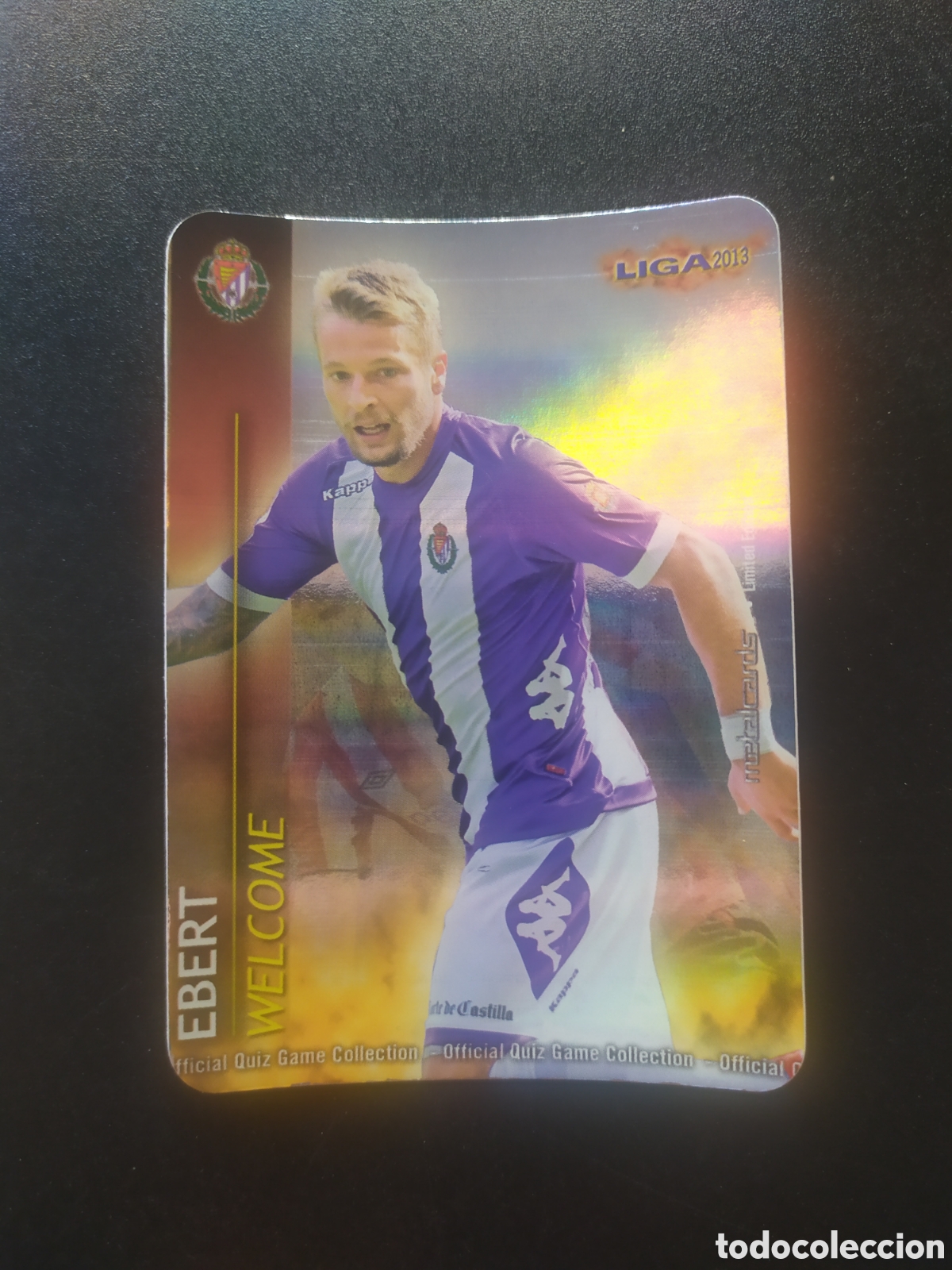 Cromos de F&uacute;tbol: Mundicromo fichas Liga 2012 2013 12 13 Ebert brillo rayas limitada Valladolid