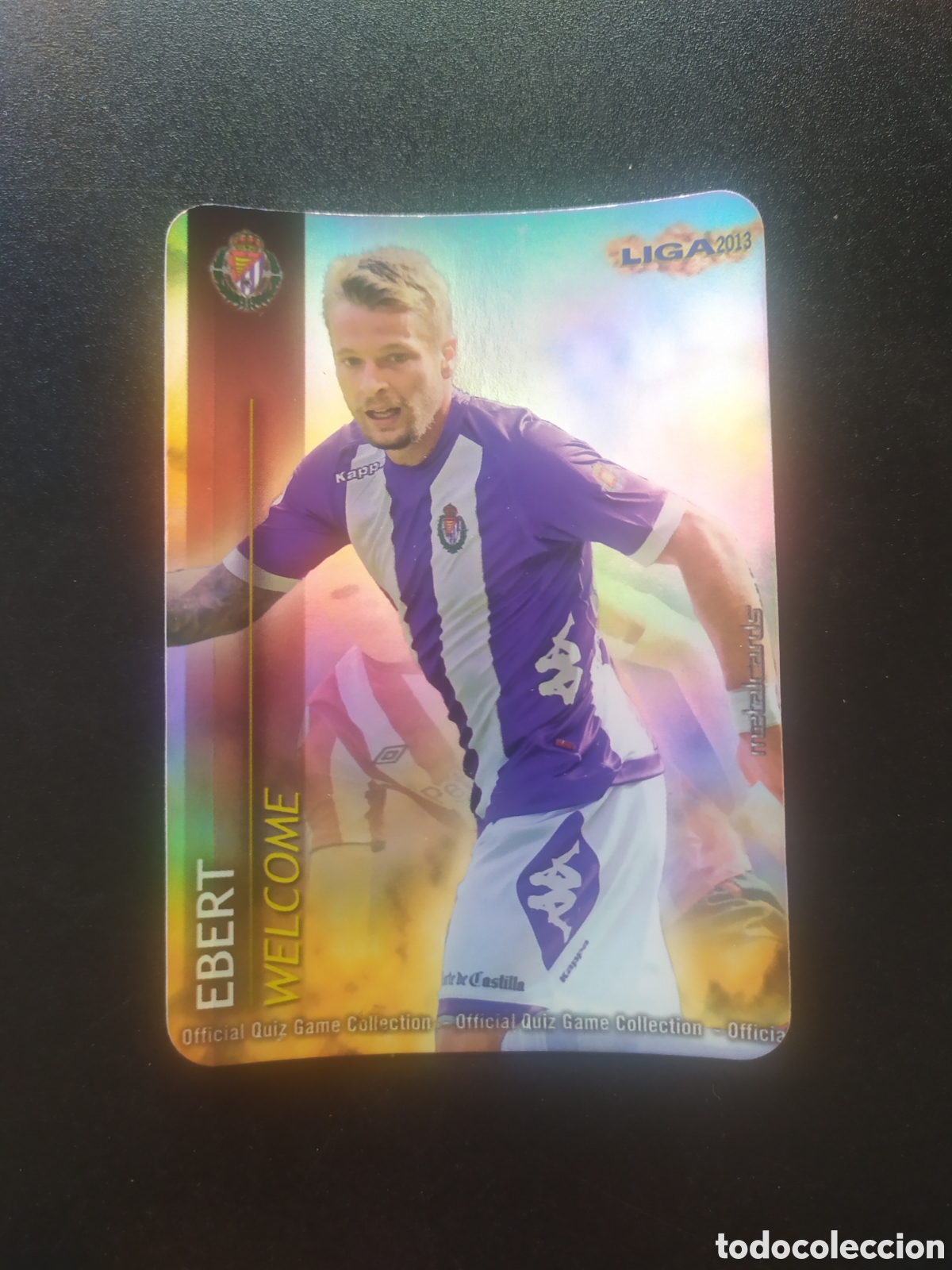 Cromos de F&uacute;tbol: Mundicromo fichas Liga 2012 2013 12 13 Ebert welcome brillo liso limitada Valladolid
