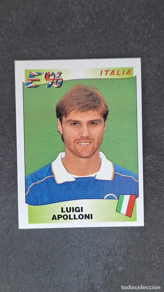 Cromos de F&uacute;tbol: L2 LUIGI APOLLONI SELECCION ITALIA 241 EUROCOPA 1996 EURO 96 PANINI NUNCA PEGADO SIN PEGAR