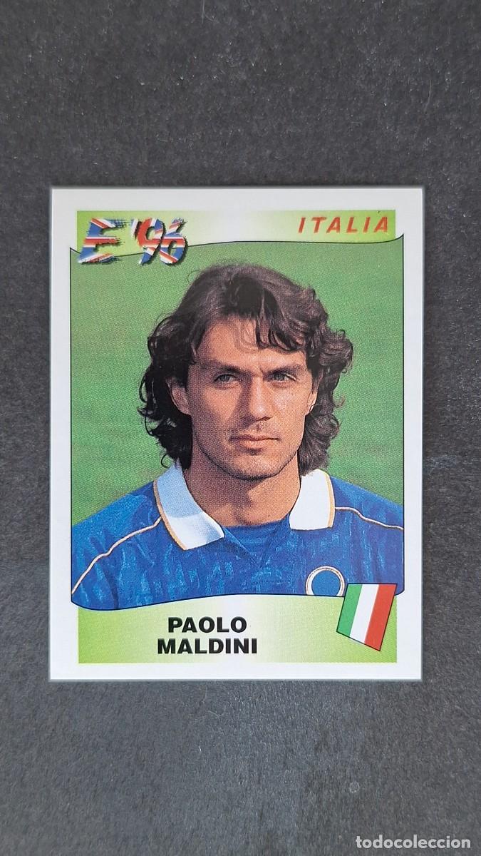 Cromos de F&uacute;tbol: L2 PAOLO MALDINI SELECCION ITALIA 242 EUROCOPA 1996 EURO 96 PANINI NUNCA PEGADO SIN PEGAR