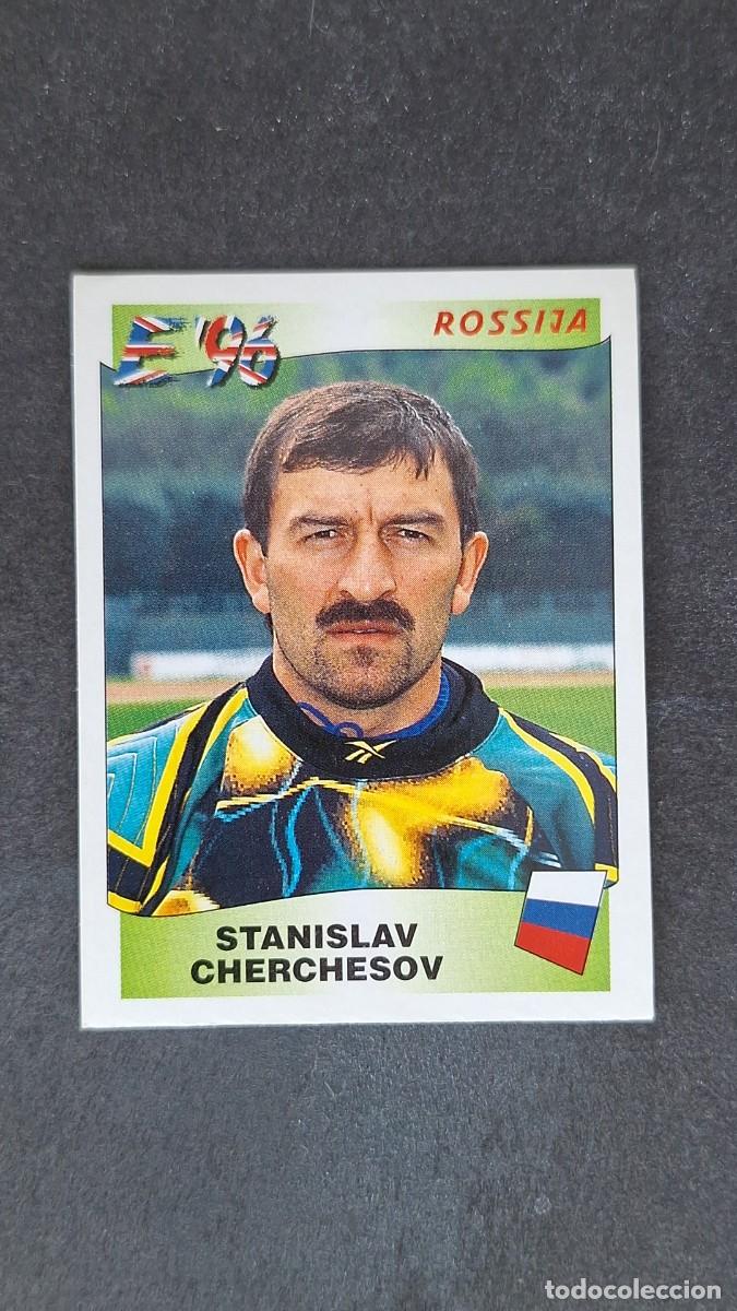 Figurine di Calcio: L2 STANISLAV CHERCHESOV SELECCION RUSIA 257 EUROCOPA 1996 EURO 96 PANINI NUNCA PEGADO SIN PEGAR