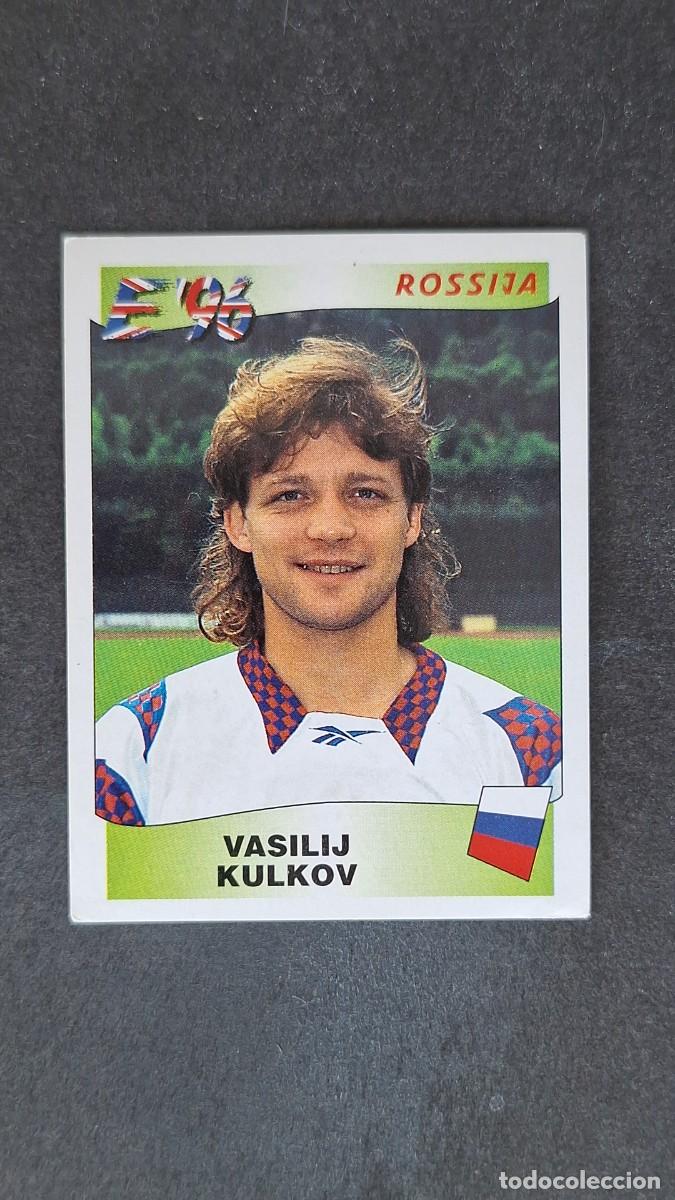 Figurine di Calcio: L2 VASILIJ KULKOV SELECCION RUSIA 261 EUROCOPA 1996 EURO 96 PANINI NUNCA PEGADO SIN PEGAR