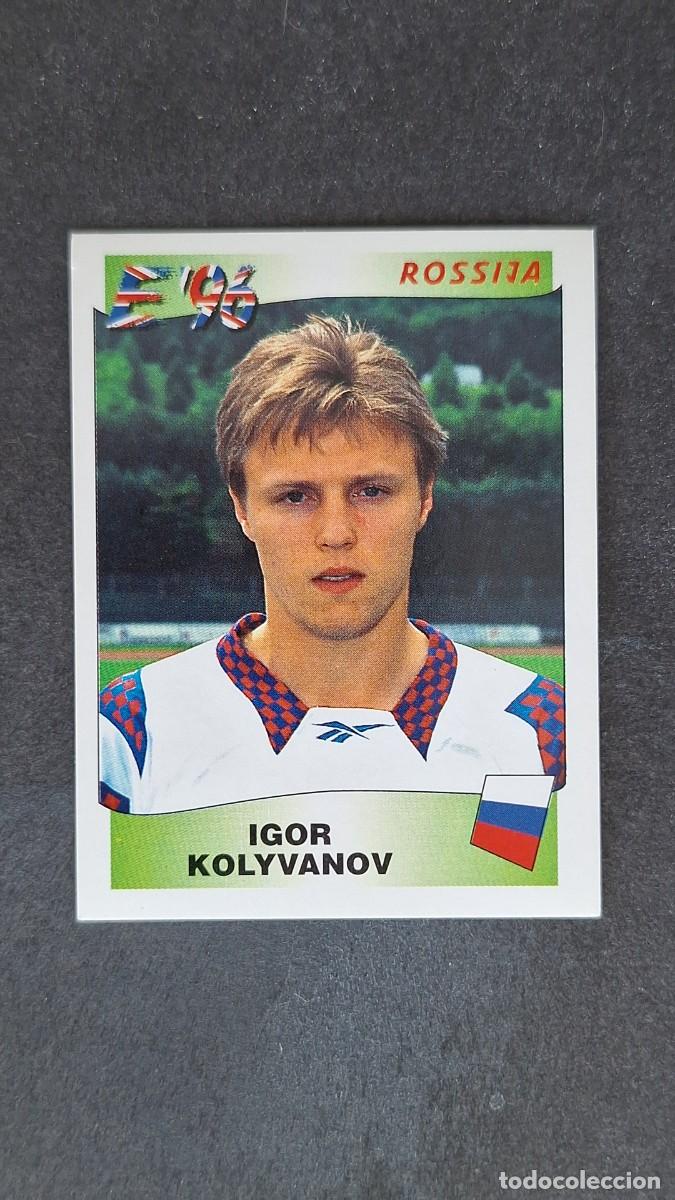 Cromos de F&uacute;tbol: L2 IGOR KOLYVANOV SELECCION RUSIA 269 EUROCOPA 1996 EURO 96 PANINI NUNCA PEGADO SIN PEGAR