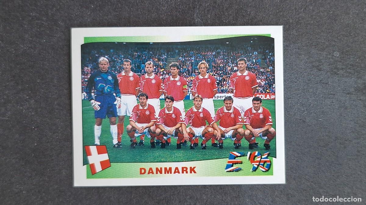 Cromos de F&uacute;tbol: L2 EQUIPO SELECCION DINAMARCA 276 EUROCOPA 1996 EURO 96 PANINI NUNCA PEGADO SIN PEGAR