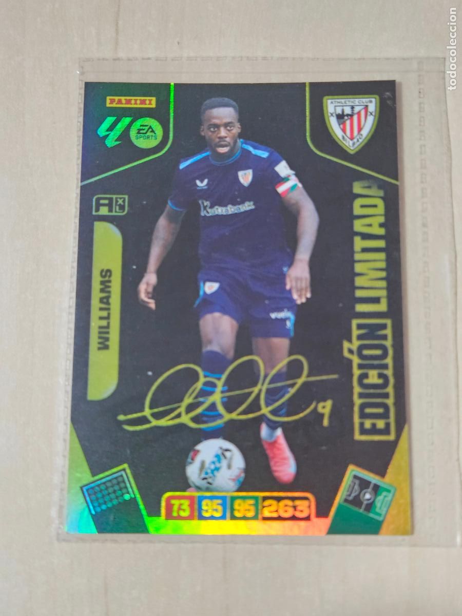 Cartes &agrave; collectionner de Football: FICHA WILLIAMS - ADRENALYN 25 26 - PANINI 2025 - 26 - CROMO - EDICION LIMITADA FIRMADA