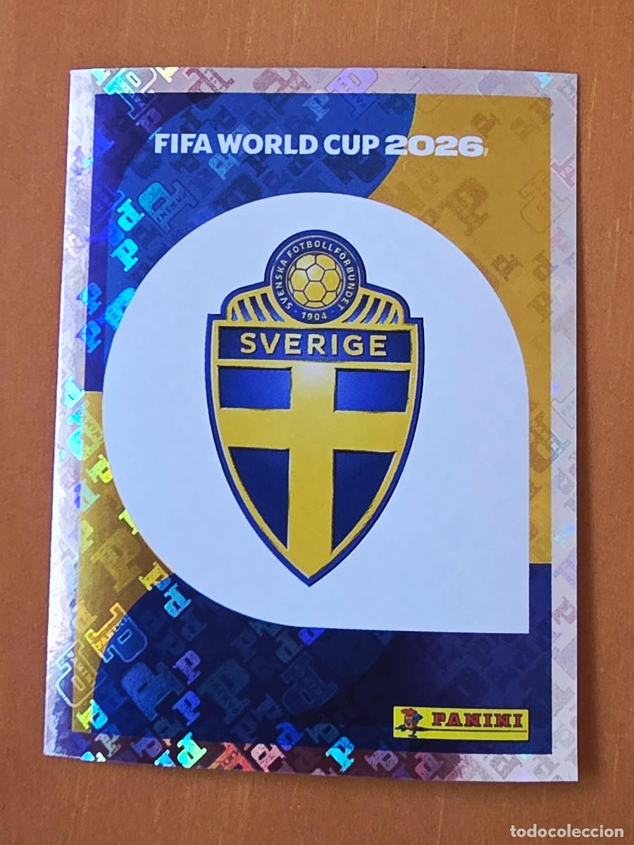 Cartes &agrave; collectionner de Football: SWE 1 Escudo logo emblema Suecia, Panini FIFA World Cup Mundial 2026 Sticker