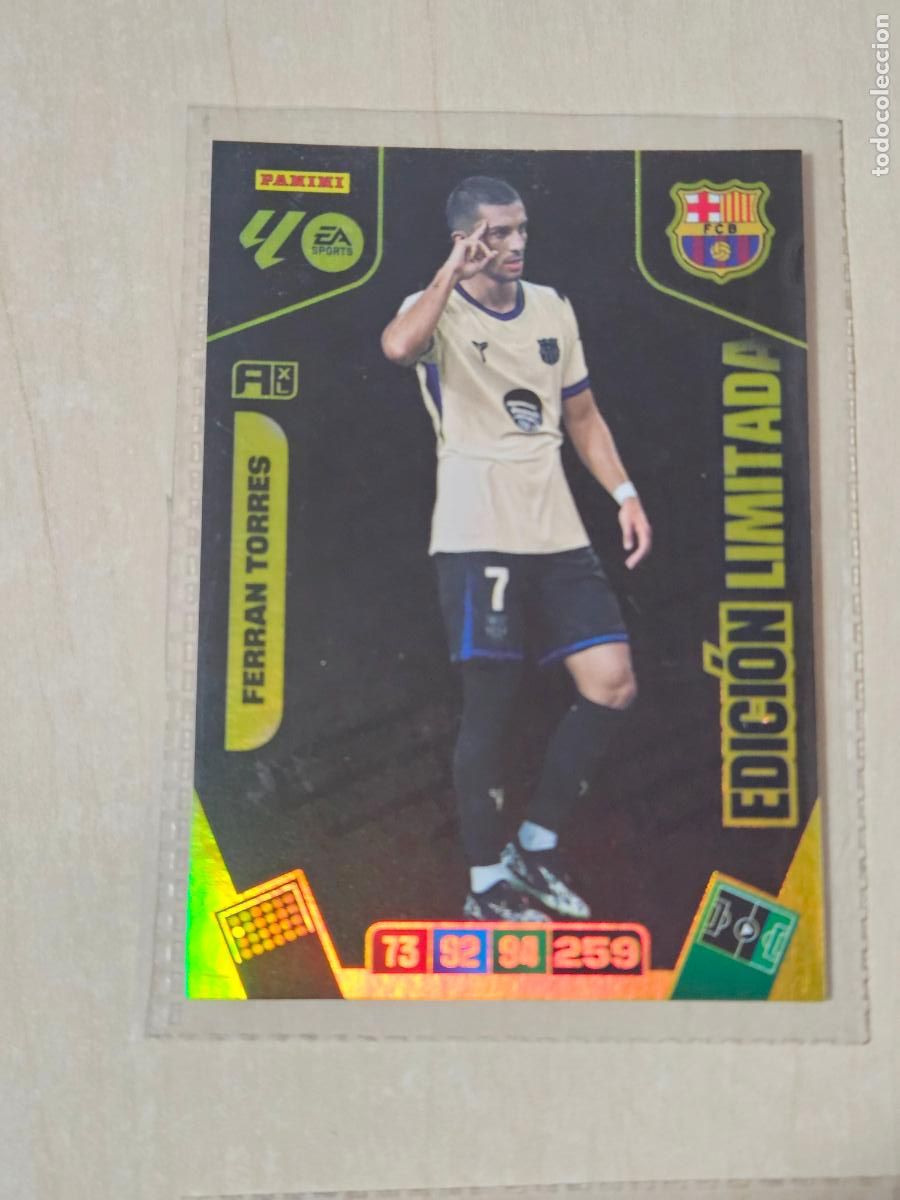 Cromos de F&uacute;tbol: FICHA FERRAN TORRES - ADRENALYN 25 26 - PANINI 2025 - 26 - CROMO - EDICION LIMITADA