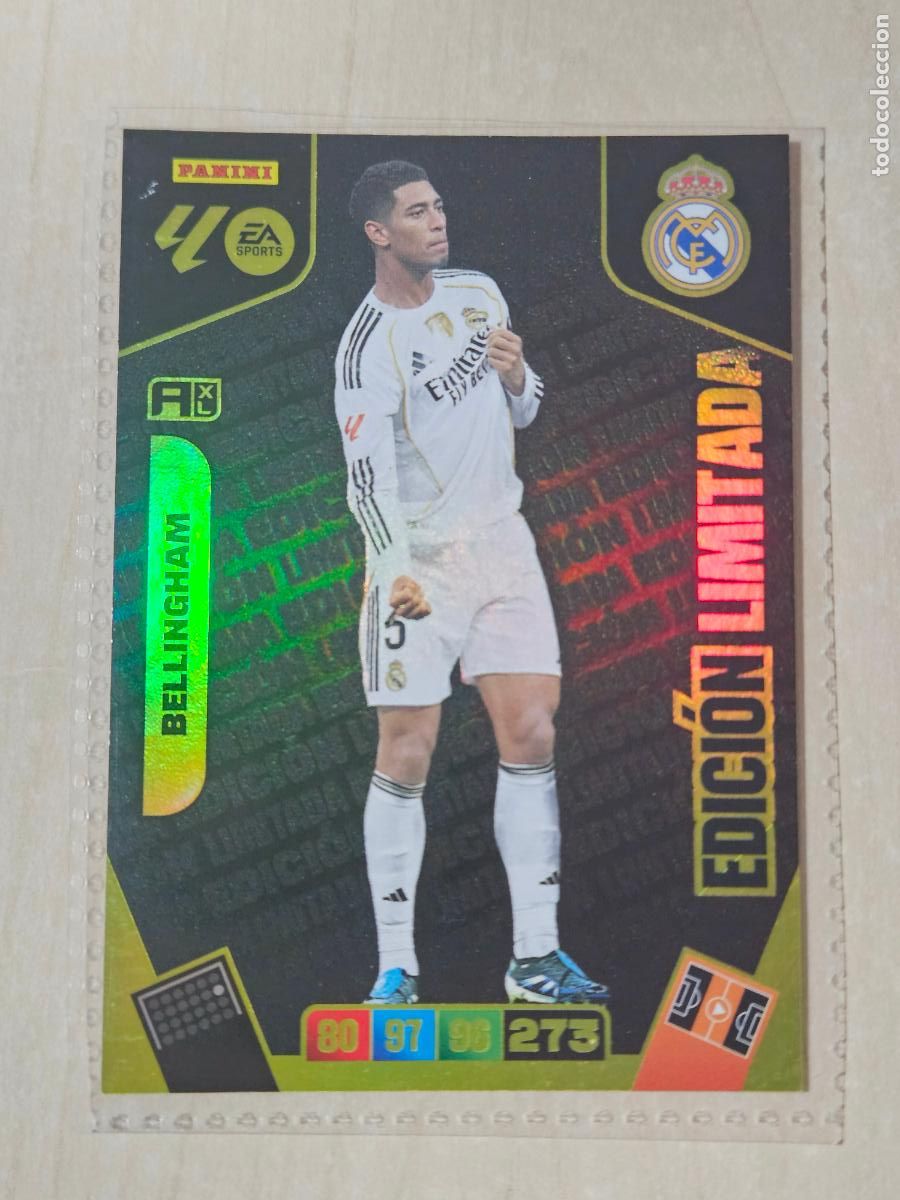 Cromos de F&uacute;tbol: FICHA BELLINGHAM - ADRENALYN 25 26 - PANINI 2025 - 26 - CROMO - EDICION LIMITADA