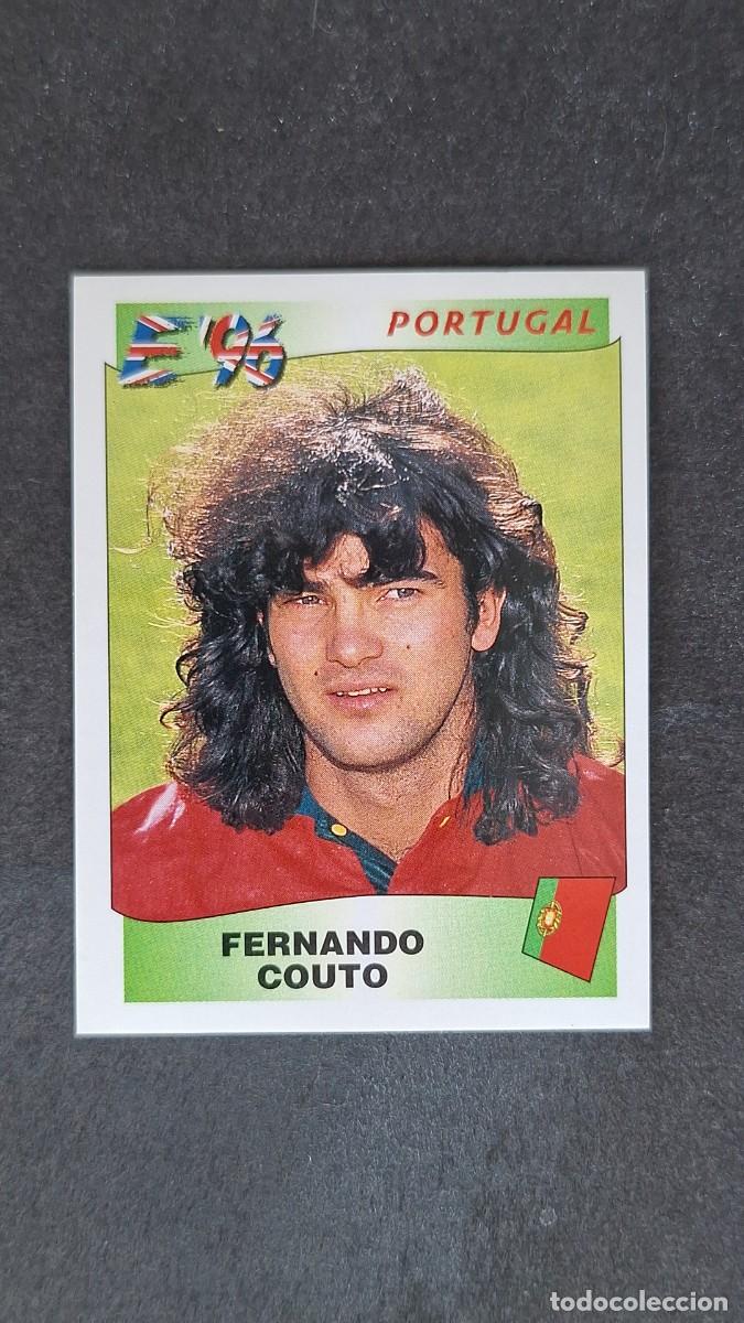 Cromos de F&uacute;tbol: L2 FERNANDO COUTO SELECCION PORTUGAL 299 EUROCOPA 1996 EURO 96 PANINI NUNCA PEGADO SIN PEGAR