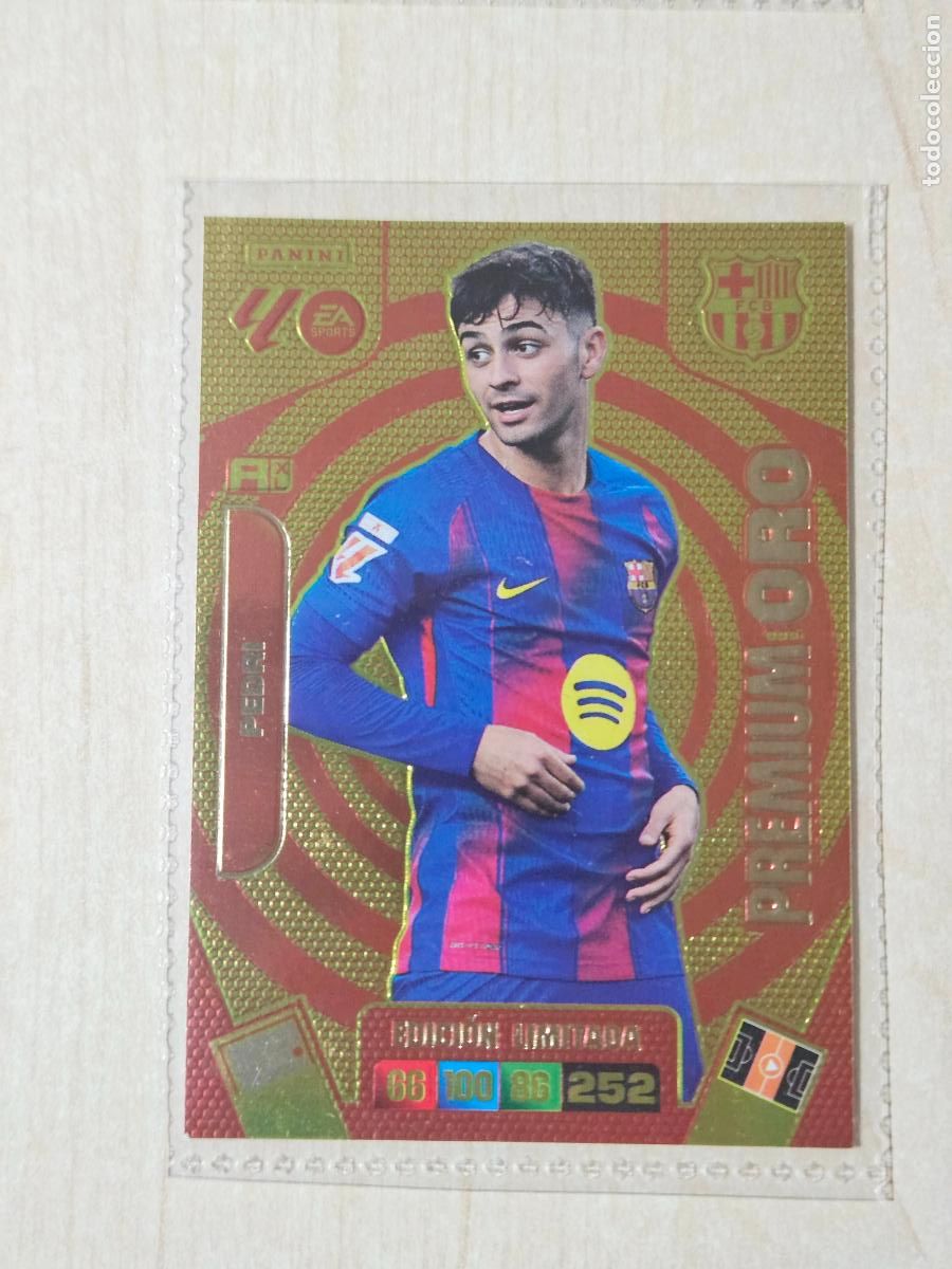 Fu&szlig;ball-Sticker: FICHA PEDRI - ADRENALYN 25 26 - PANINI 2025 - 26 - CROMO - EDICION LIMITADA PREMIUM ORO