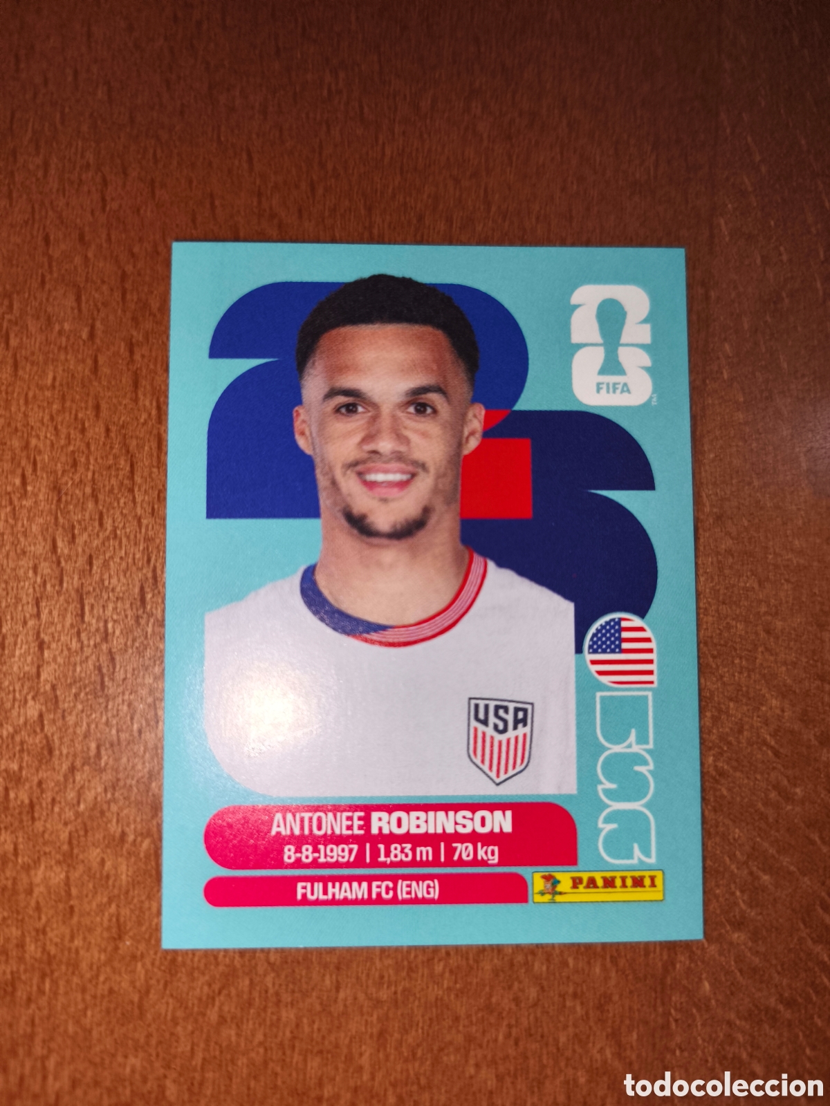 Fu&szlig;ball-Sticker: USA7 Antonee Robinson USA 7 Fifa World Cup 2026 Estados Unidos