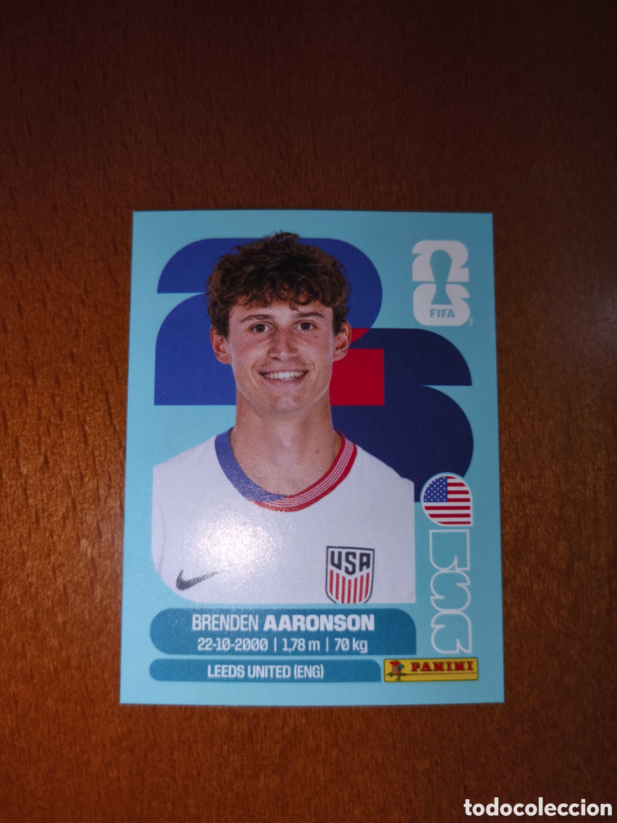 Cromos de F&uacute;tbol: USA17 Brenden Aaronson USA 17 Fifa World Cup 2026 Estados Unidos