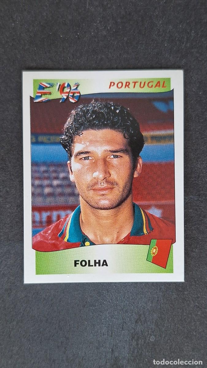 Cromos de F&uacute;tbol: L2 FOLHA SELECCION PORTUGAL 313 EUROCOPA 1996 EURO 96 PANINI NUNCA PEGADO SIN PEGAR