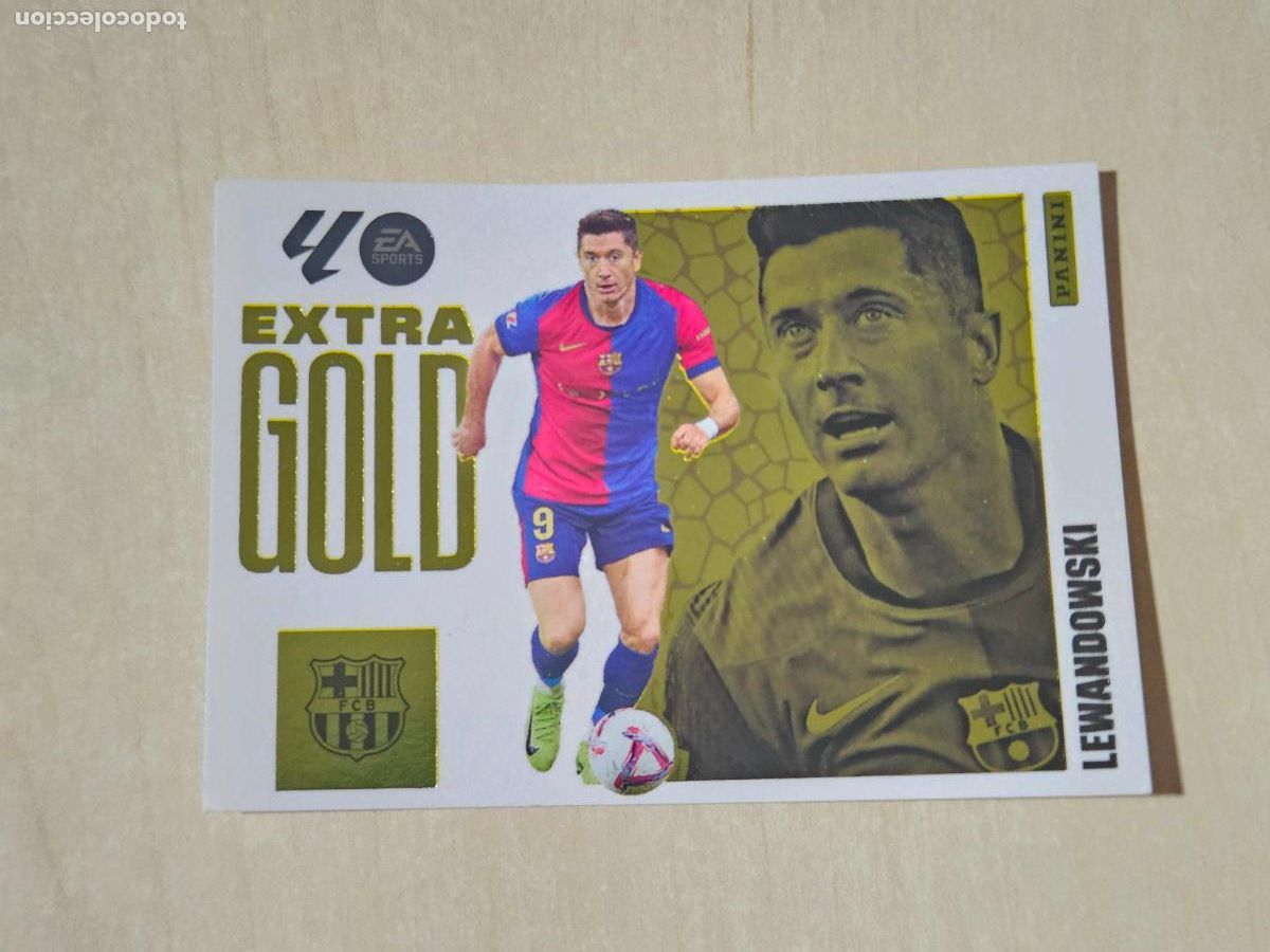 Cromos de F&uacute;tbol: LEWANDOWSKI - EXTRA GOLD - BARCELONA - EDICIONES ESTE 2025-26 - 25/26 (NUEVO)