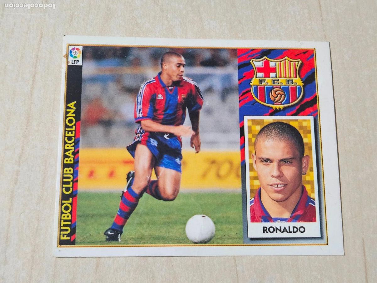 Cromos de F&uacute;tbol: EDICIONES ESTE 97 98 BAJA RONALDO - BARCELONA CROMO SIN PEGAR LEER ANUNCIO