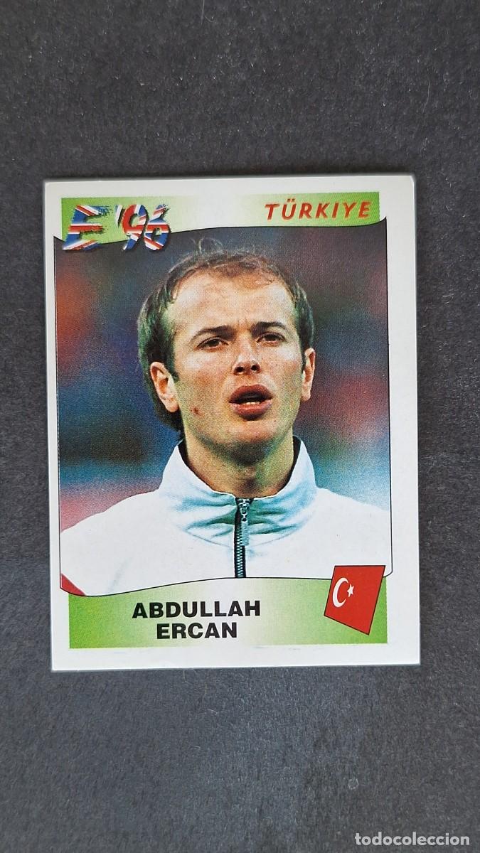 Cromos de F&uacute;tbol: L2 ABDULLAH ERCAN SELECCION TURQUIA 326 EUROCOPA 1996 EURO 96 PANINI NUNCA PEGADO SIN PEGAR