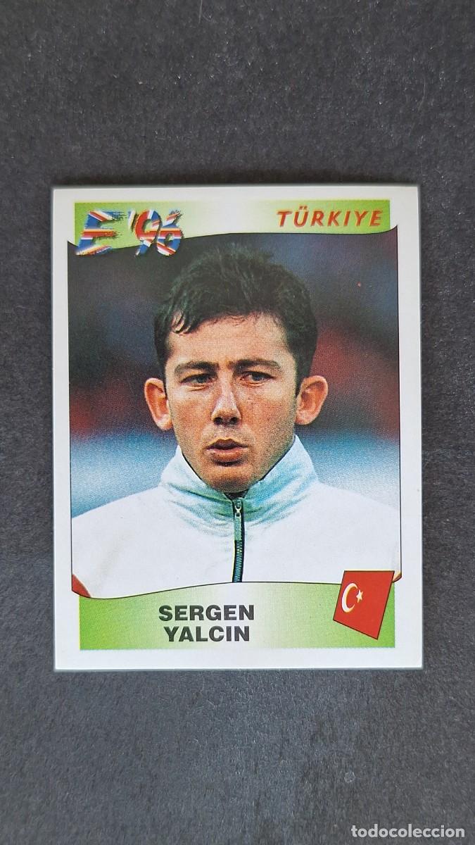 Cromos de F&uacute;tbol: L2 SERGEN YALCIN SELECCION TURQUIA 327 EUROCOPA 1996 EURO 96 PANINI NUNCA PEGADO SIN PEGAR
