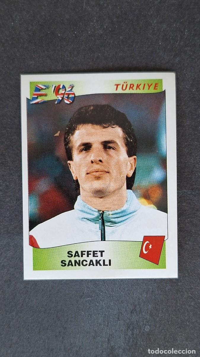 Cromos de F&uacute;tbol: L2 SAFFET SANCAKLI SELECCION TURQUIA 330 EUROCOPA 1996 EURO 96 PANINI NUNCA PEGADO SIN PEGAR