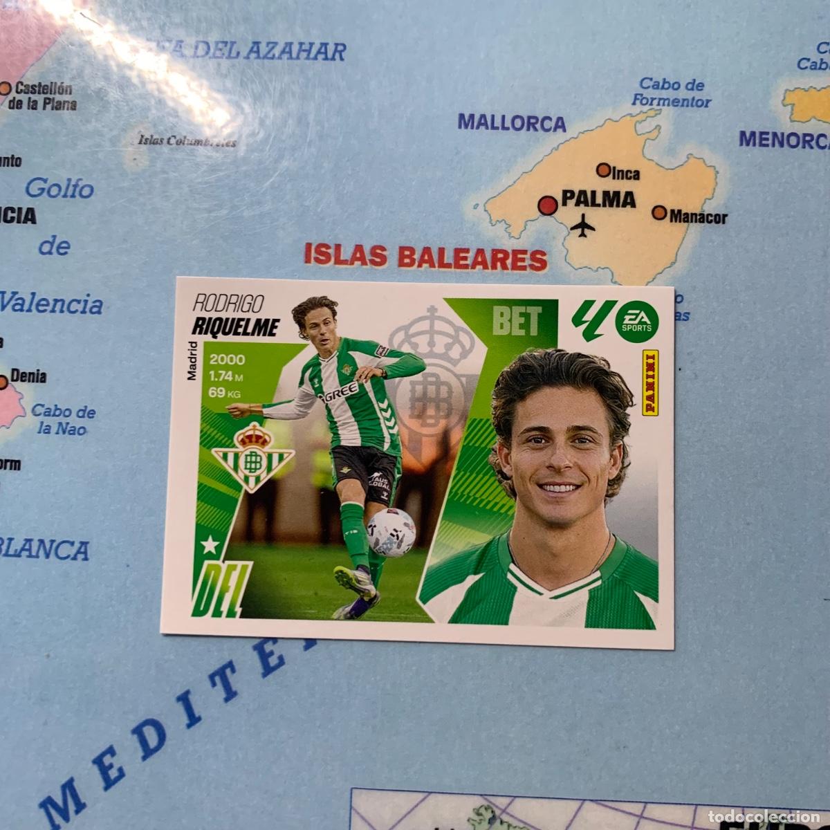 Cromos de F&uacute;tbol: Riquelme &uacute;ltimo fichaje n&uacute;mero 10 Del Betis cromo liga este 25-26 2025-2026