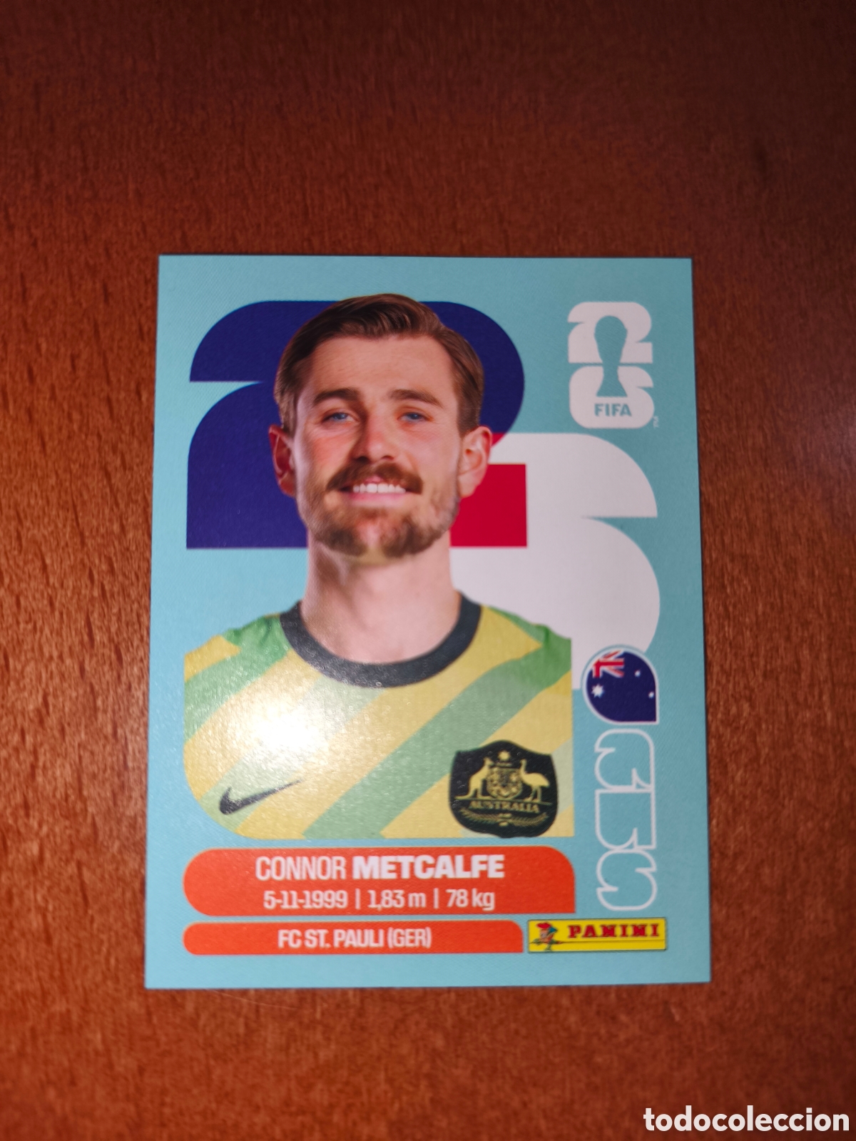 Figurine di Calcio: AUS15 Connor Metcalfe AUS 15 Fifa World Cup 2026 Australia
