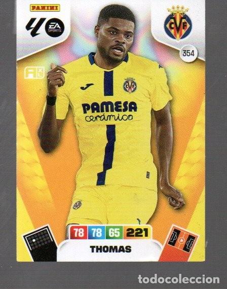 Cromos de F&uacute;tbol: CROMO DE FUTBOL XL ADRENALYN PANINI LIGA 2025/26 N&ordm; 354 DE VILLARREAL THOMAS