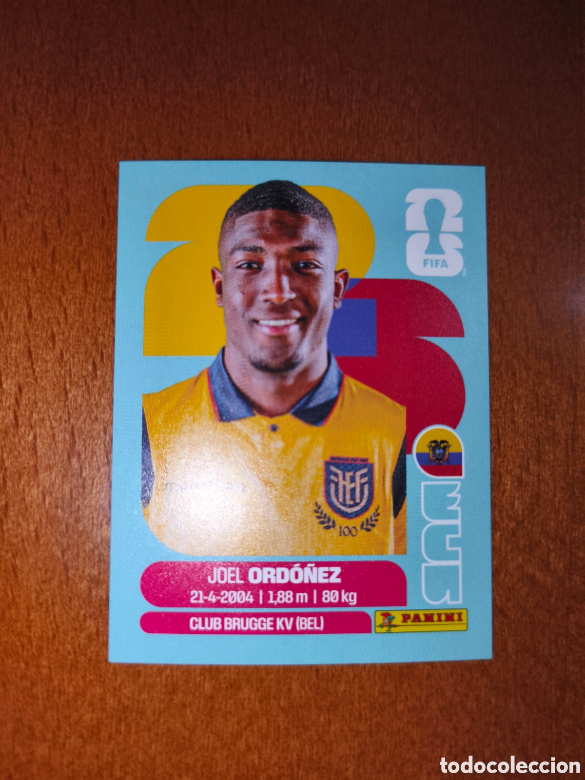 Football Stickers: ECU8 Joel Ord&oacute;&ntilde;ez ECU 8 Fifa World Cup 2026 Ecuador