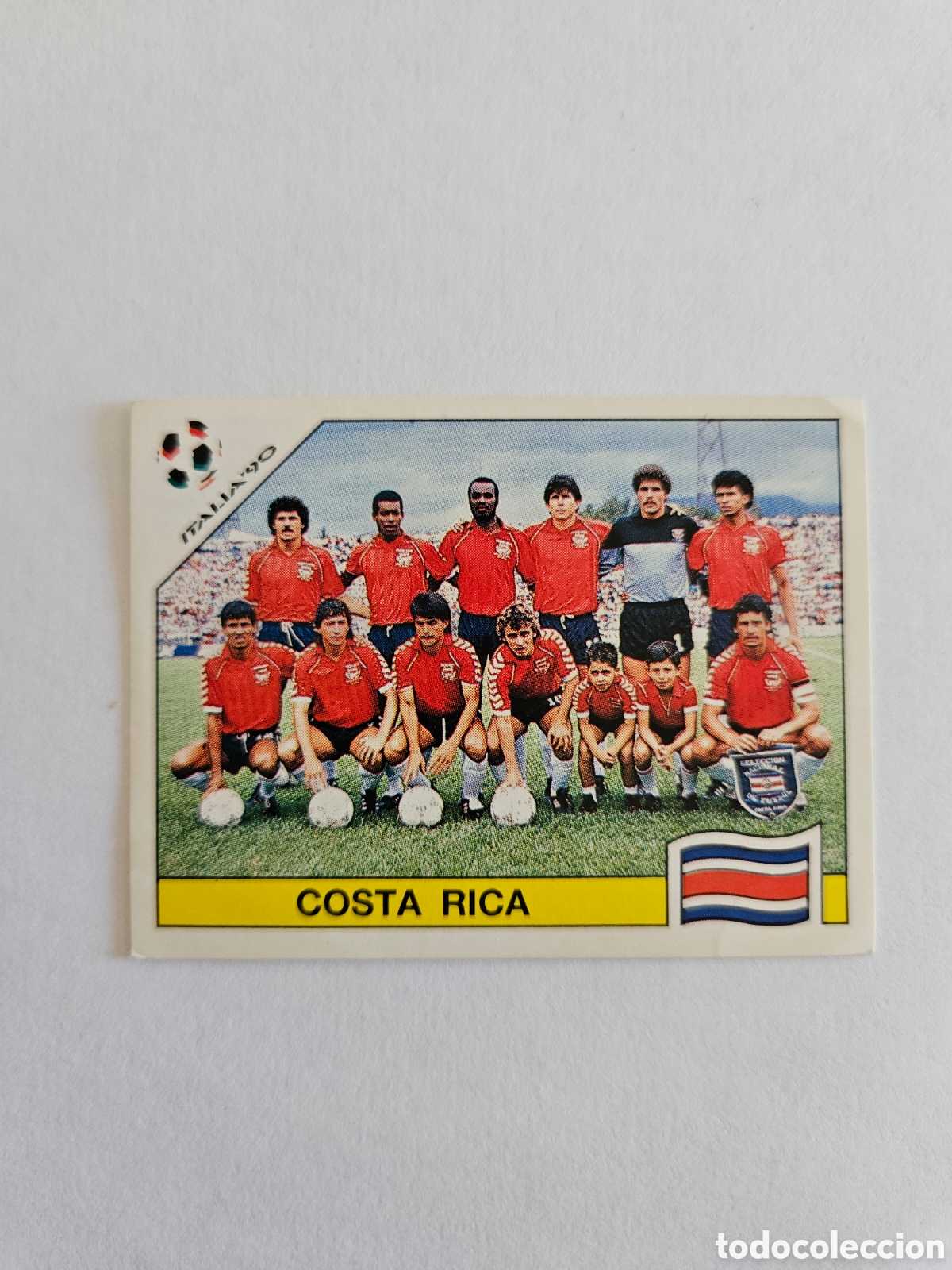 Cromos de F&uacute;tbol: CROMO ED PANINI SIN PEGAR NUNCA ITALIA 90 MUNDIAL N&deg; 181 COSTA RICA ALINEACION