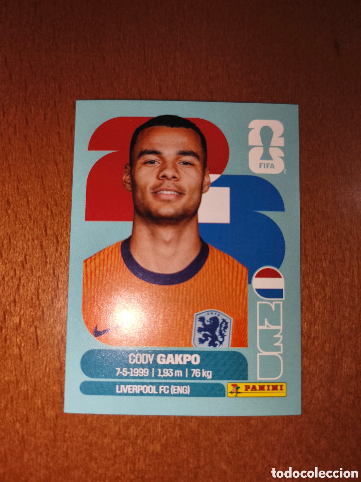Fu&szlig;ball-Sticker: NED20 Cody Gakpo NED 20 Fifa World Cup 2026 Holanda