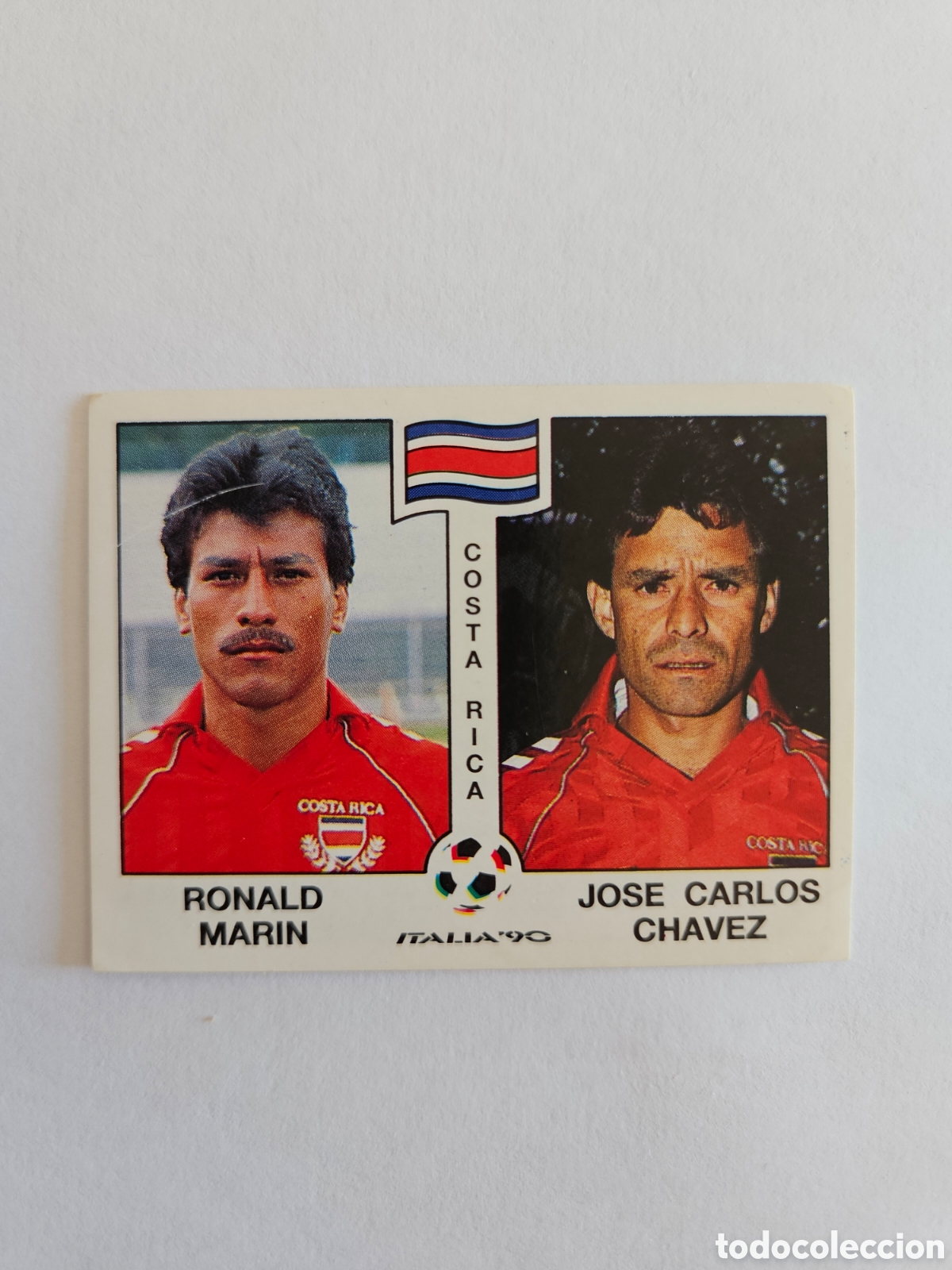 Fu&szlig;ball-Sticker: 1990 ITALIA 90 - N&ordm; 186 RONALD MARIN & JOSE CARLOS CHAVEZ - COSTA RICA - PANINI