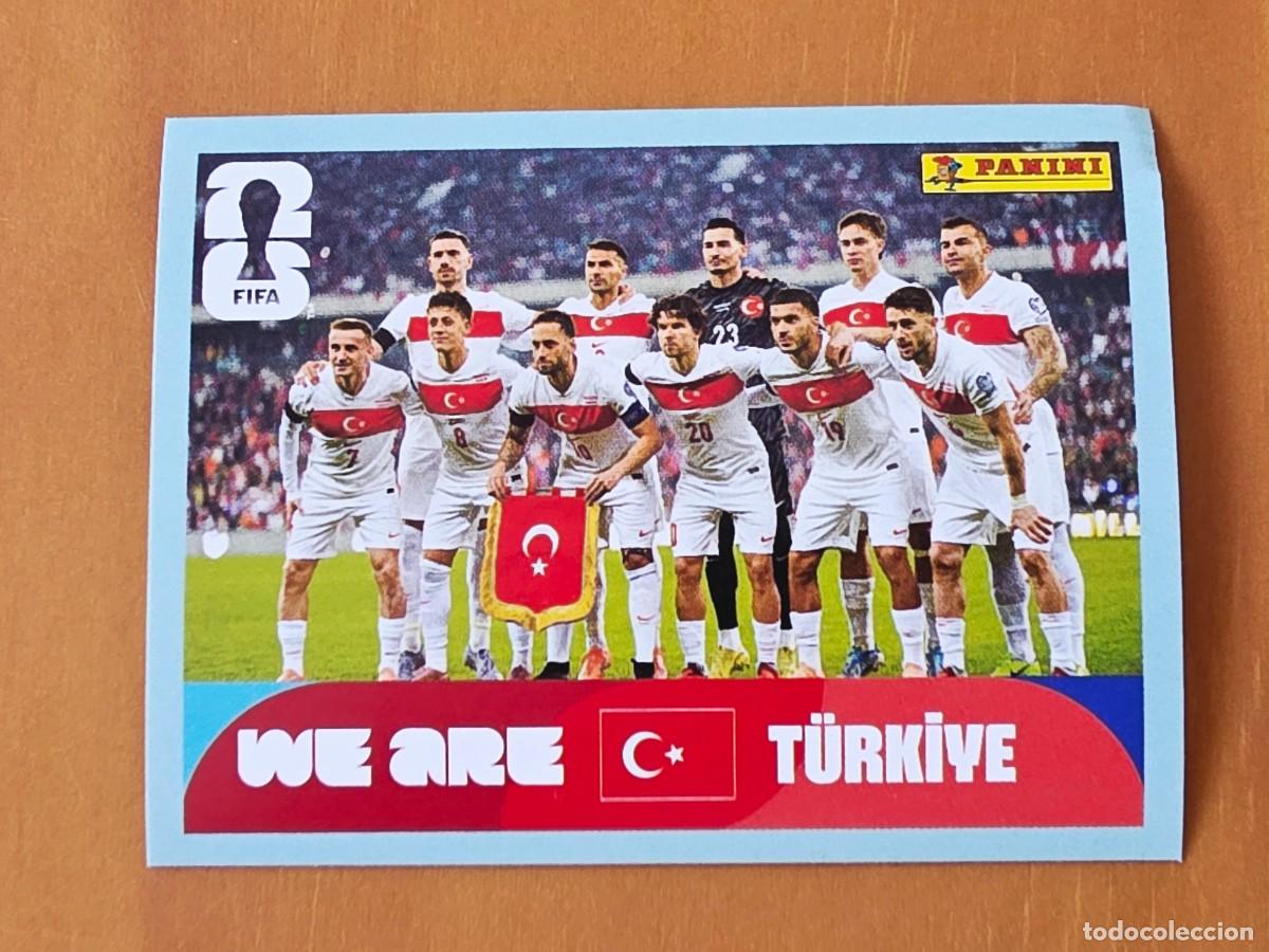 Cromos de F&uacute;tbol: TUR 13 Alineaci&oacute;n equipo plantilla Turqu&iacute;a, Panini FIFA World Cup Mundial 2026 Sticker