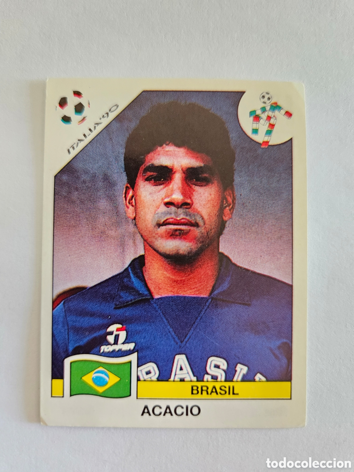 Cromos de F&uacute;tbol: CROMO SIN PEGAR FUTBOL 90 PANINI MUNDIAL ITALIA 1990 BRASIL 193 ACACIO