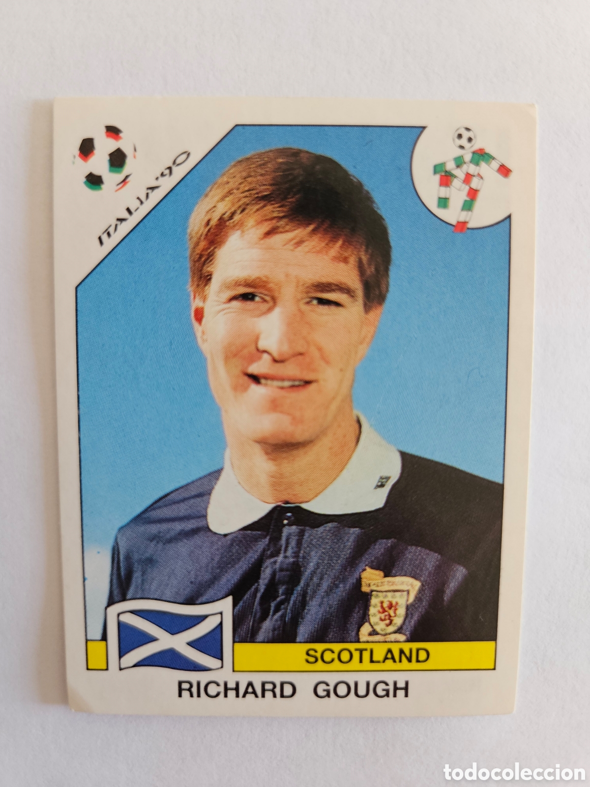 Cartes &agrave; collectionner de Football: RICHARD GOUGH ESCOCIA 214 MUNDIAL ITALIA 1990 90 PANINI NUNCA PEGADO SIN PEGAR