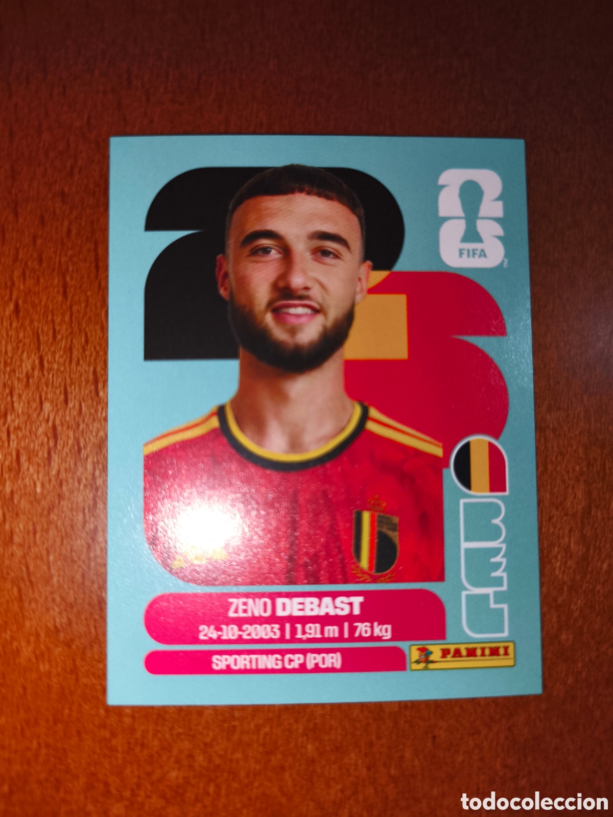 Cartes &agrave; collectionner de Football: BEL5 Zeno Debast BEL 5 Fifa World Cup 2026 B&eacute;lgica