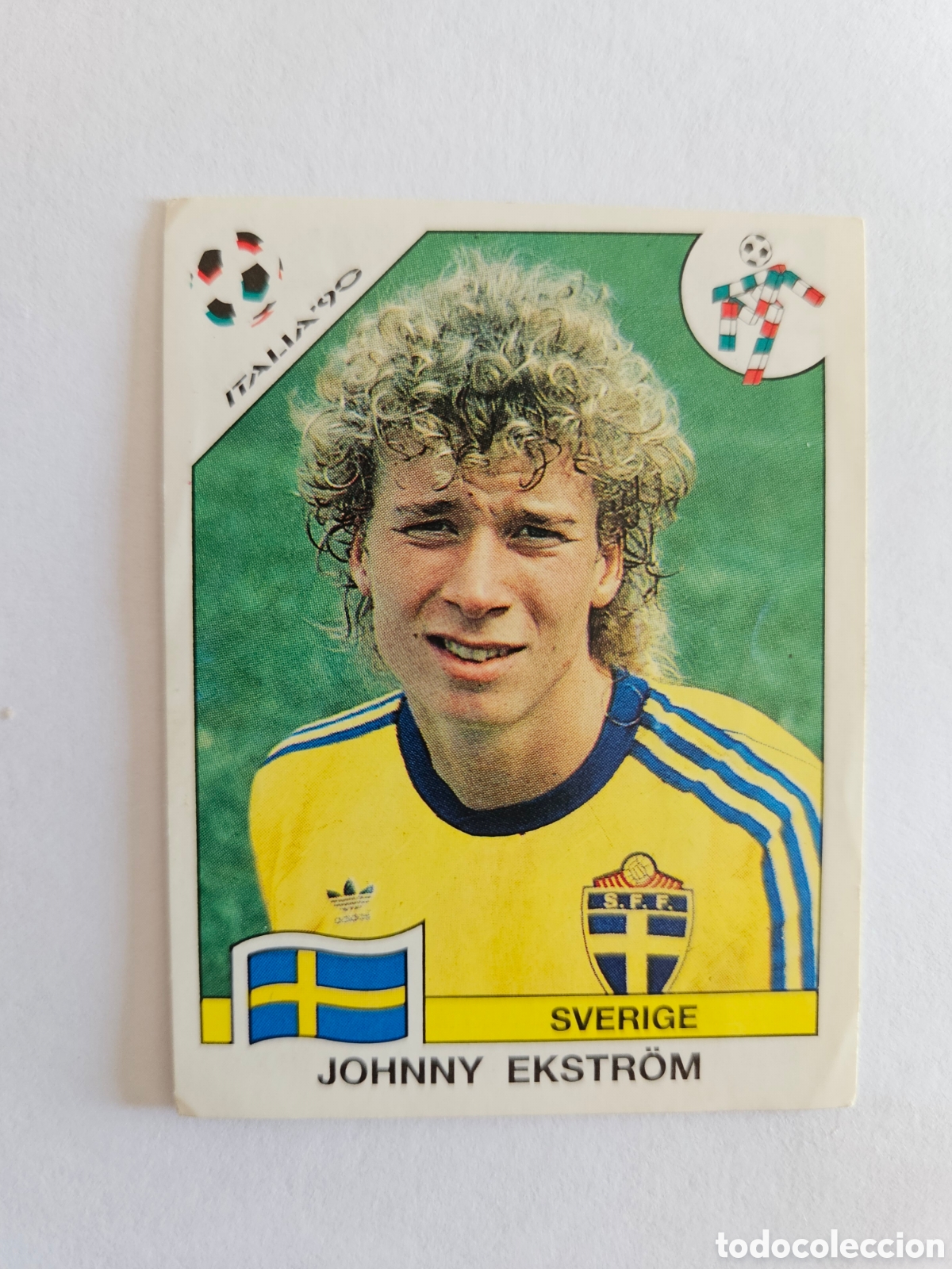 Cromos de F&uacute;tbol: JOHNNY EKSTR&Ouml;M SELECCION SUECIA 246 MUNDIAL ITALIA 1990 90 PANINI NUNCA PEGADO SIN PEGAR